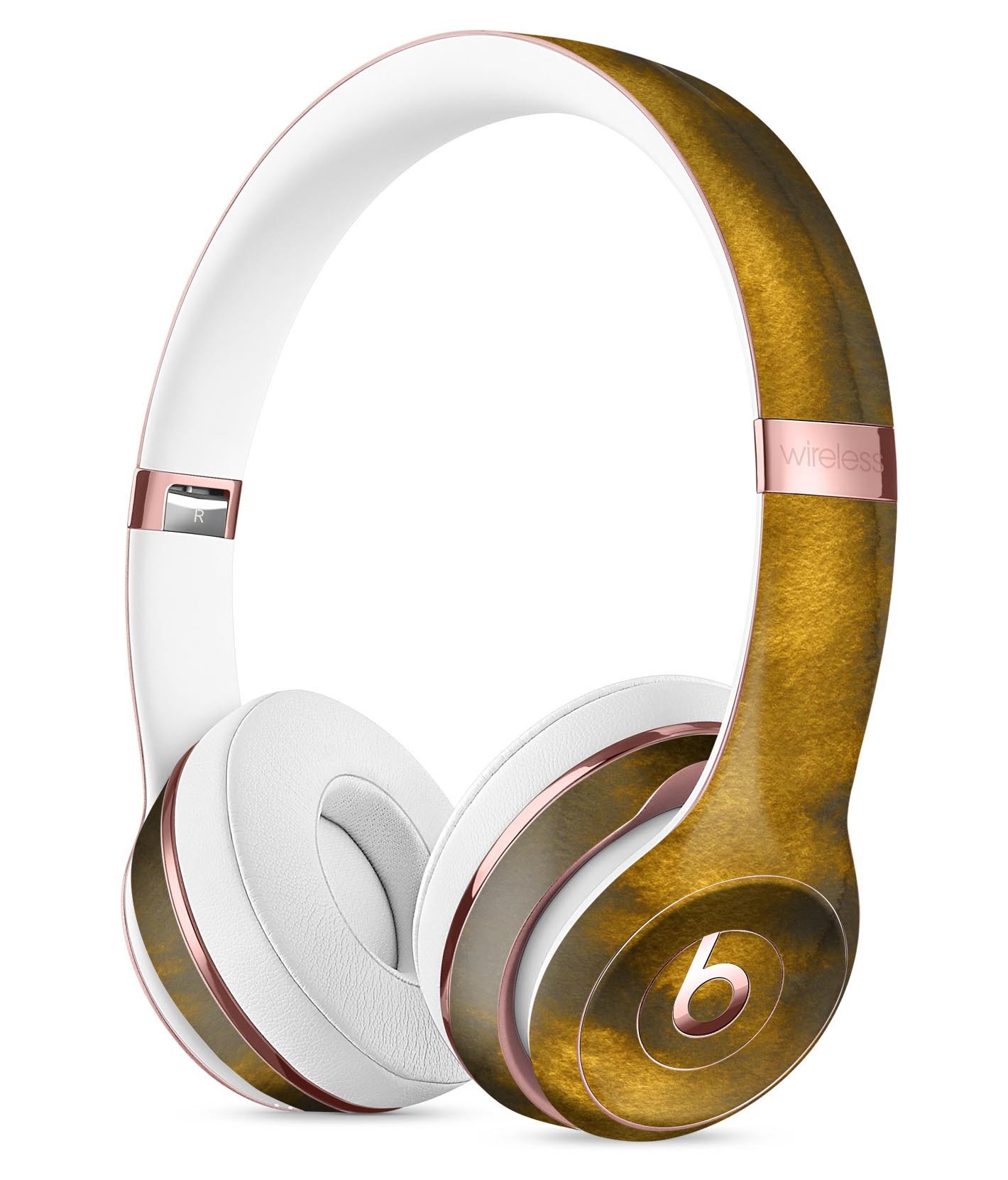 Running Golden Wheat Fields Full-Body Skin Kit for Beats by Dre Solo 3 Wireless Headphones, showcasing a vibrant wheat field design.