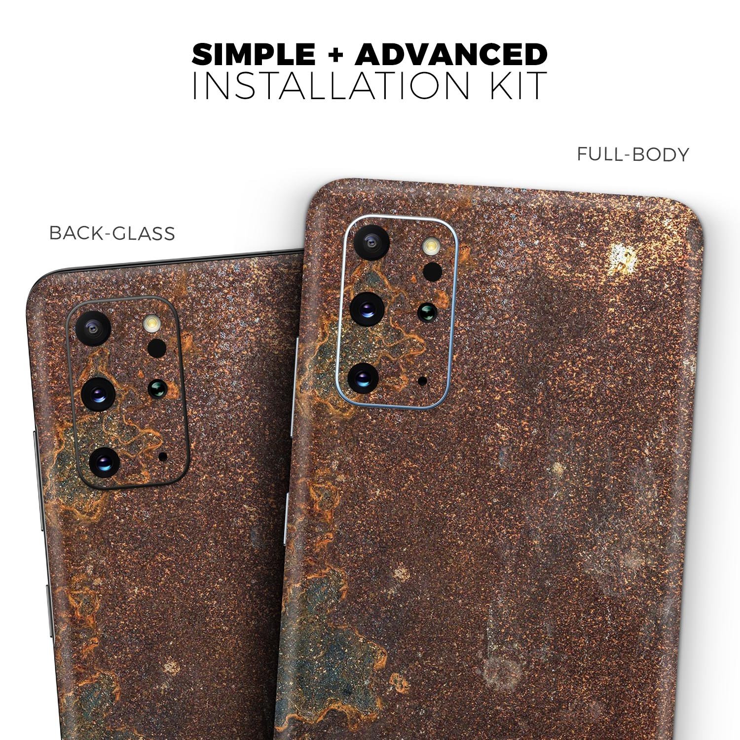 Rustic Textured Surface V3 Skin-Kit for Samsung Galaxy S-Series, showcasing a stylish design with a textured finish.