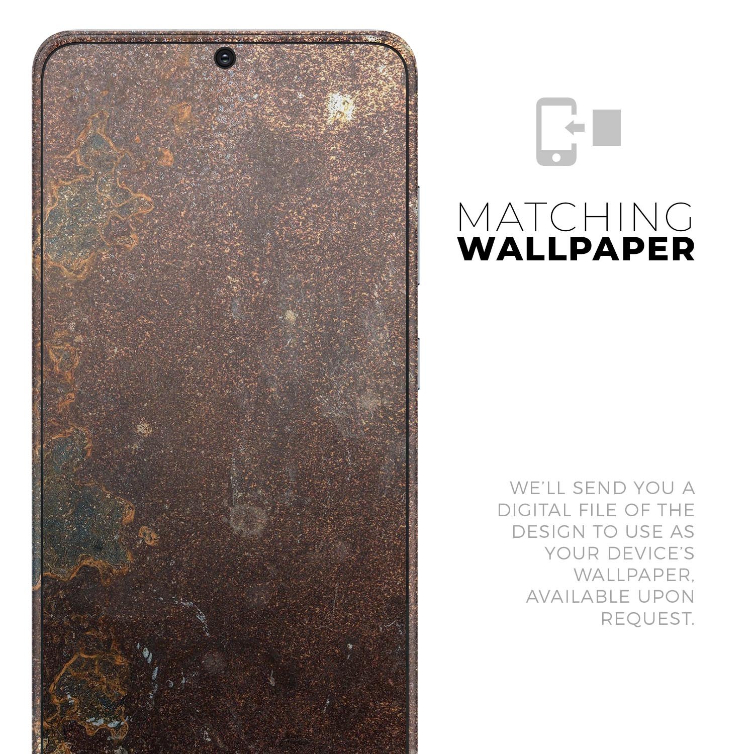 Rustic Textured Surface V3 Skin-Kit for Samsung Galaxy S-Series, showcasing a stylish design with a textured finish.