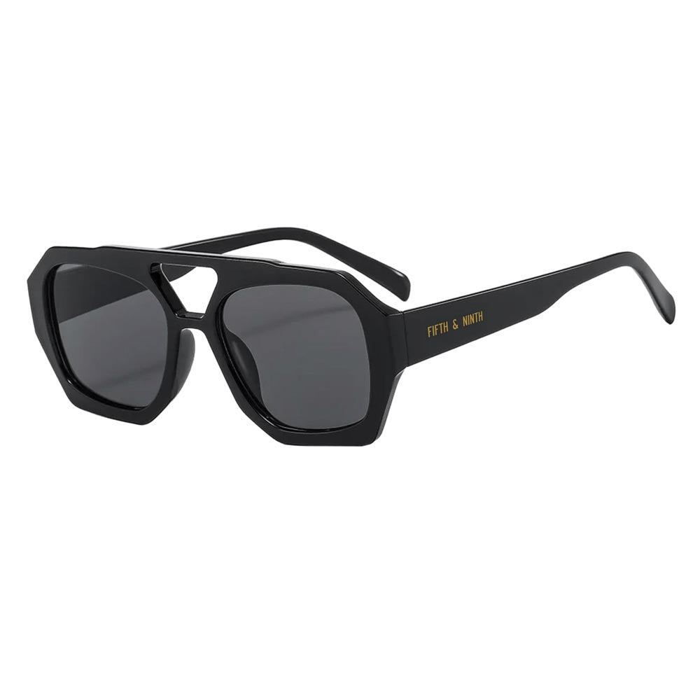Ryder sunglasses featuring oversized geometric frames in various colors including black, orange, and tortoiseshell.
