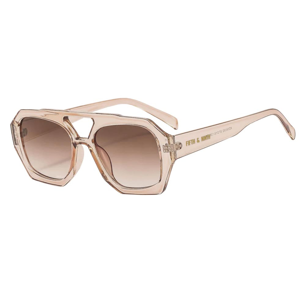 Ryder sunglasses featuring oversized geometric frames in various colors including black, orange, and tortoiseshell.