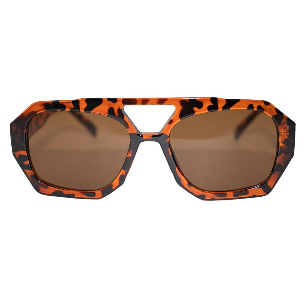 Ryder sunglasses featuring oversized geometric frames in various colors including black, orange, and tortoiseshell.
