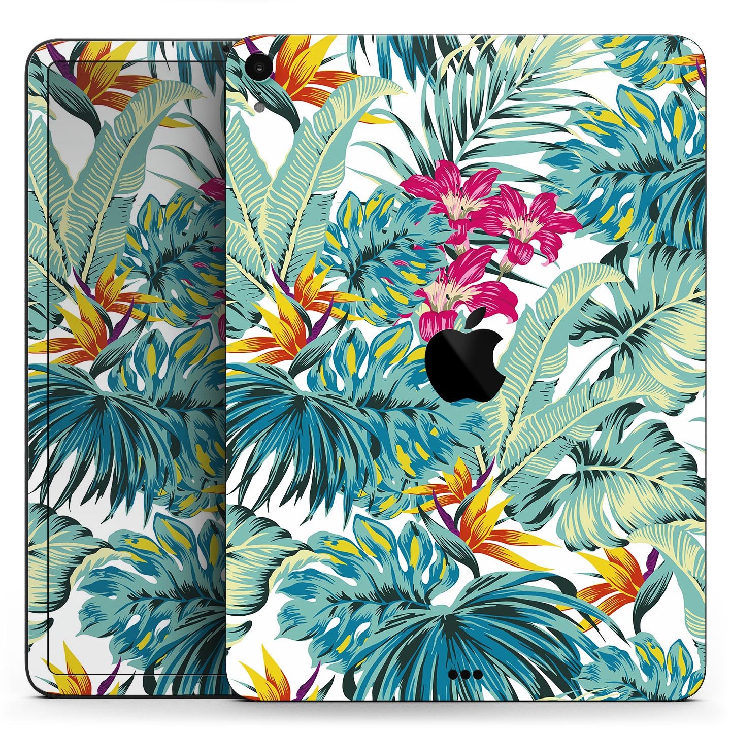 S17 colorway2 Full Body Skin Decal for Apple iPad Pro 12.9", showcasing vibrant colors and a sleek design.