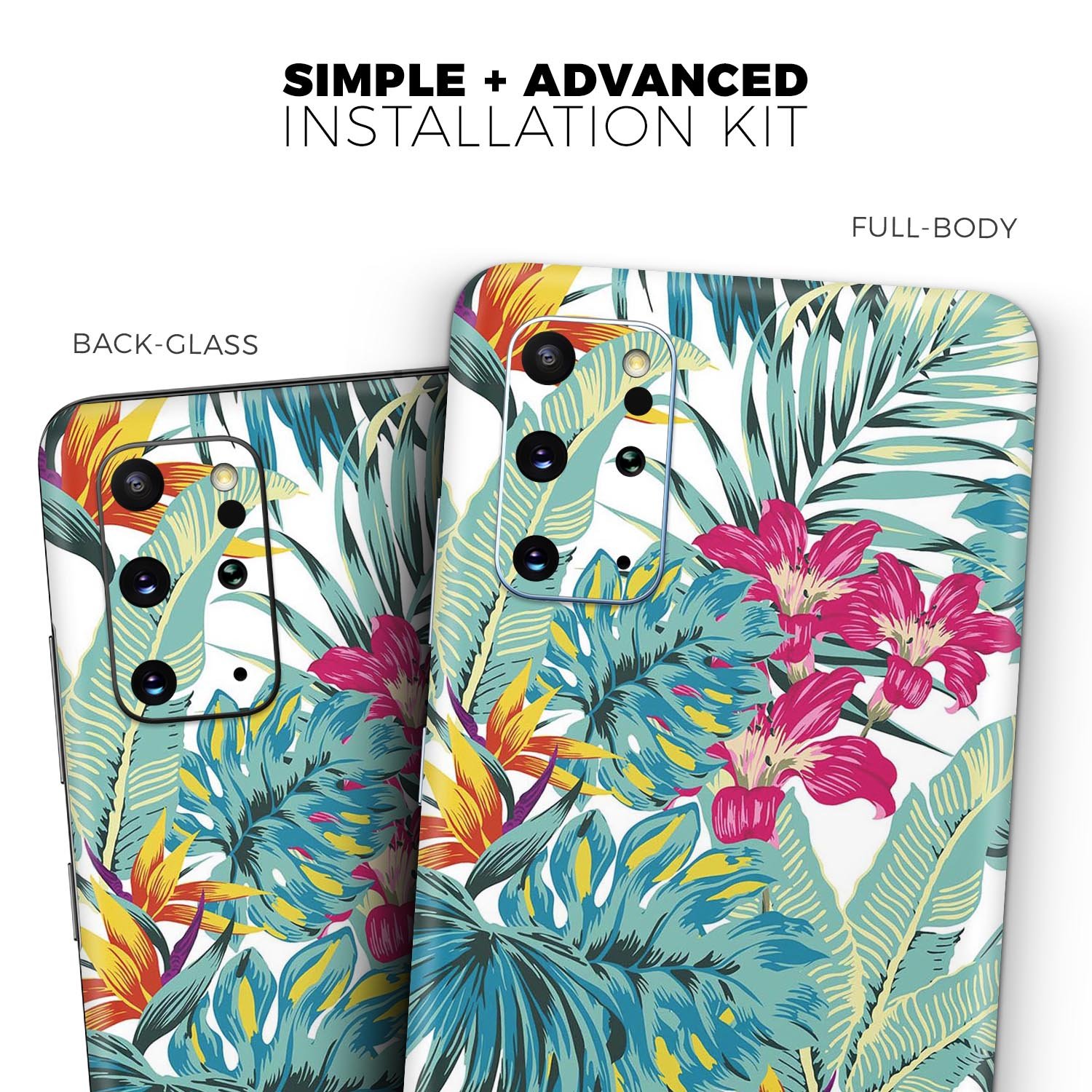 S17 colorway2 Skin-Kit for Samsung Galaxy S20, showcasing premium vinyl design with gloss finish.