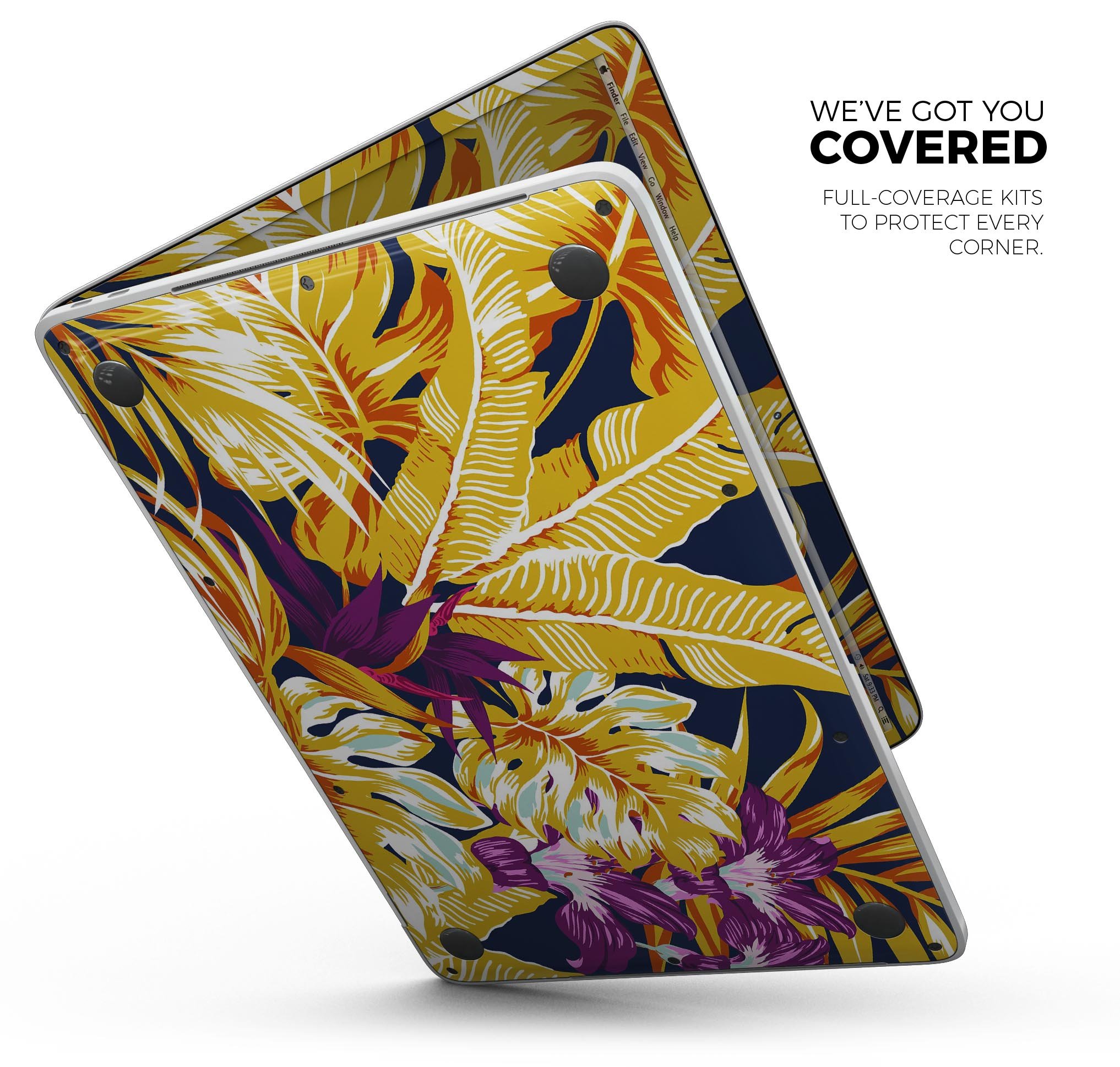 S17 colorway4 Skin Decal Wrap Kit for Apple MacBook, showcasing a vibrant design and premium vinyl material.