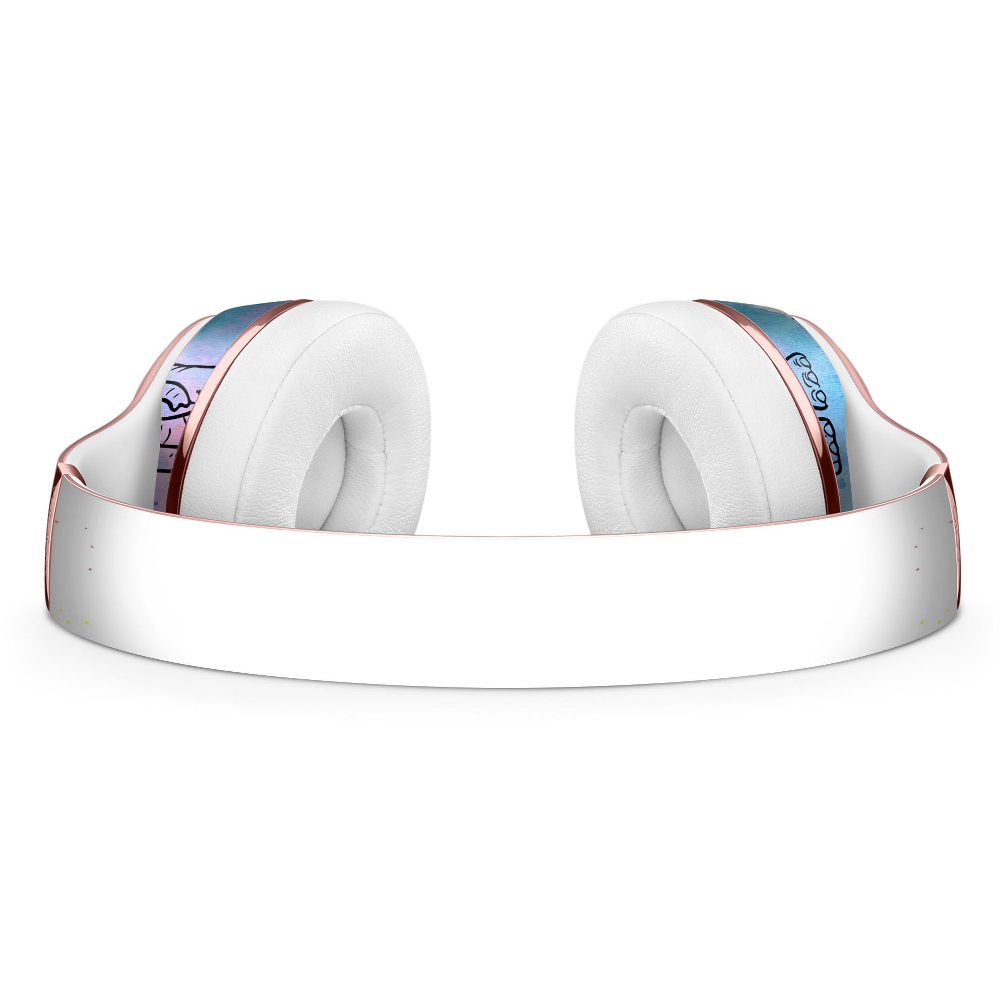 Sacred Elephant Watercolor Skin Kit for Beats by Dre Solo 3 Wireless Headphones, showcasing vibrant colors and artistic design.