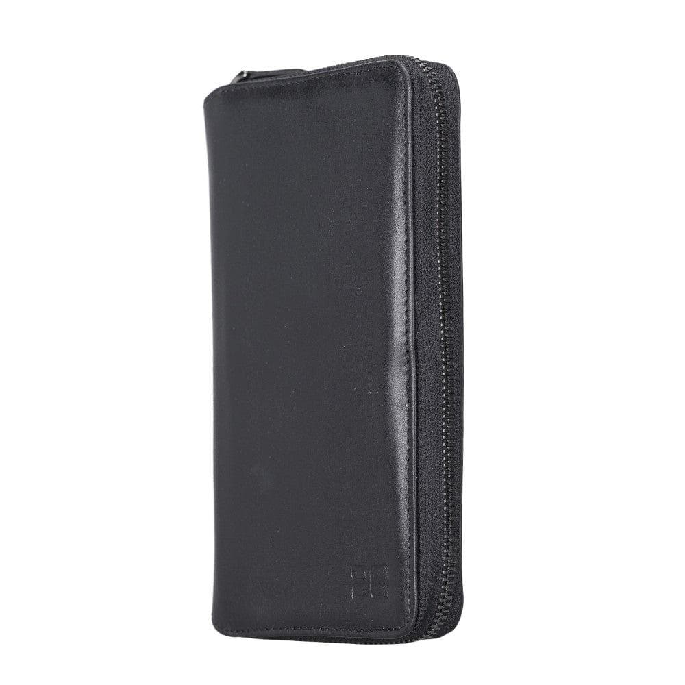 Samsung Galaxy Note 20 Series Leather Pouch Magnetic Wallet Case showcasing its detachable design and genuine leather finish.