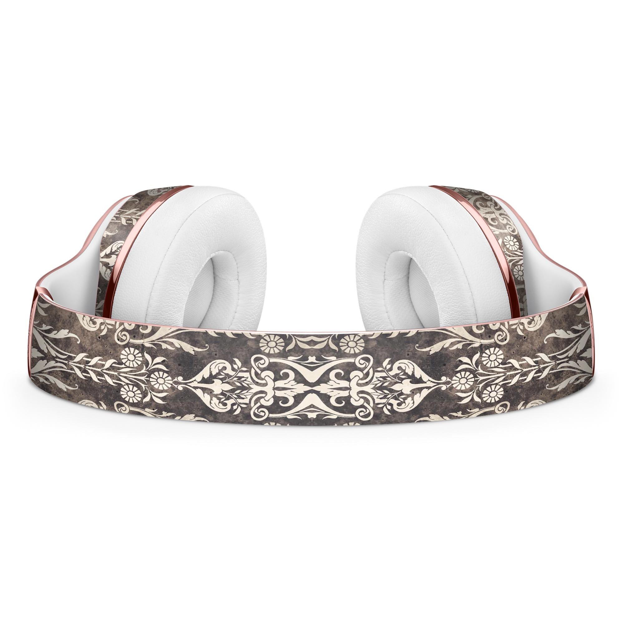 Scratched and grungy royal pattern skin kit for Beats by Dre Solo 3 Wireless Headphones, showcasing vibrant design and texture.