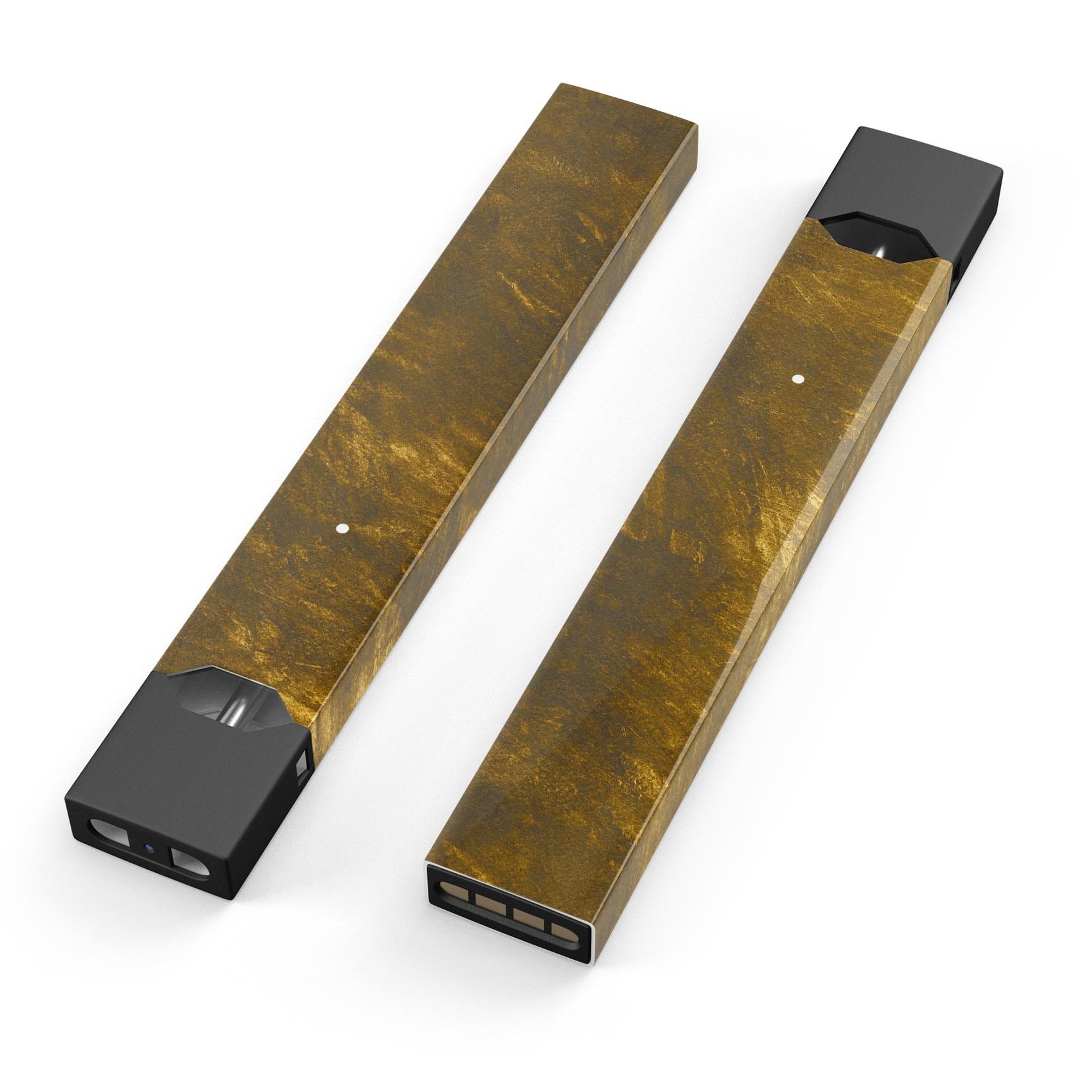 Scratched Golden Pattern premium decal skin for JUUL vaping device, showcasing a stylish design with protective features.