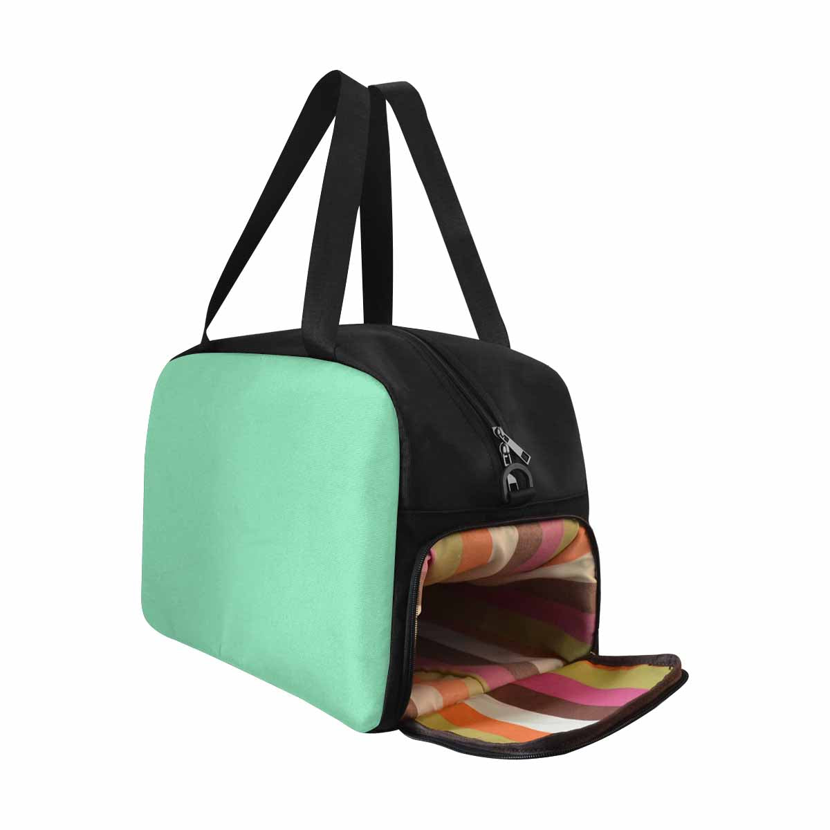Seafoam Green Tote and Crossbody Travel Bag showcasing its durable nylon material and spacious design.