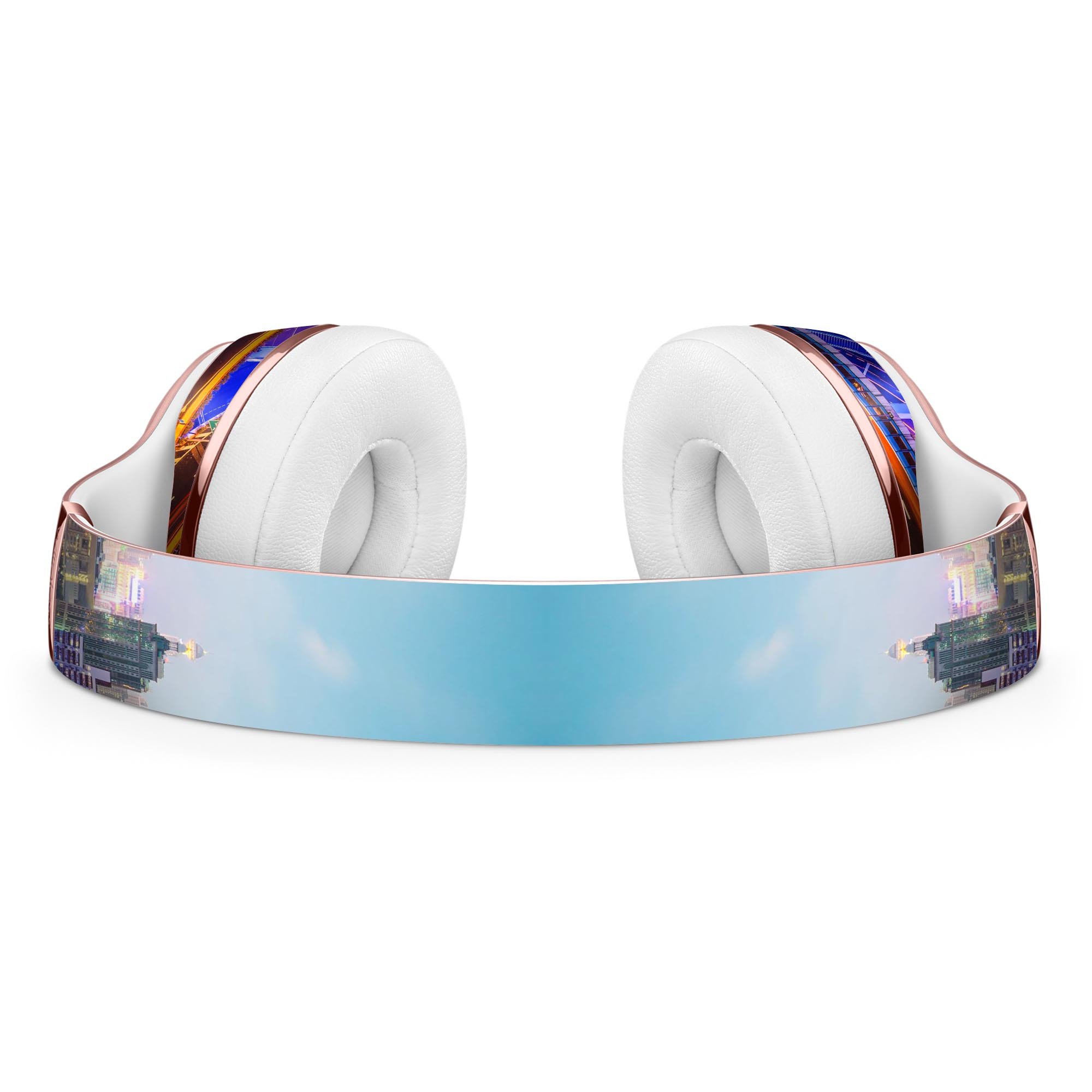 Shanghia City Life Full-Body Skin Kit for Beats by Dre Solo 3, showcasing vibrant design and precise fit.