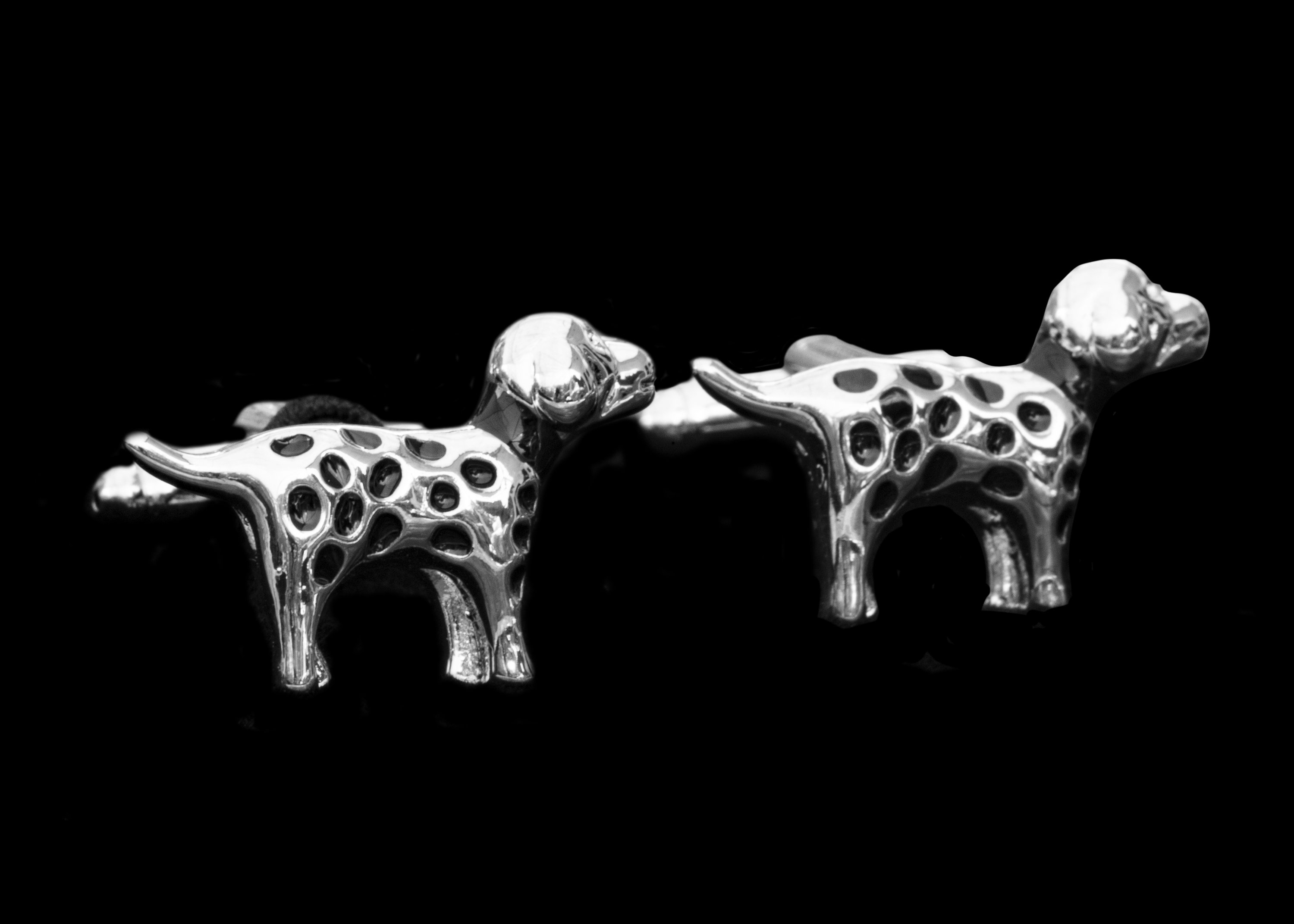 Silver Dolmations Men's Stainless Steel Square Cufflinks featuring a dark blue stone triangle, elegantly designed for formal and casual wear.