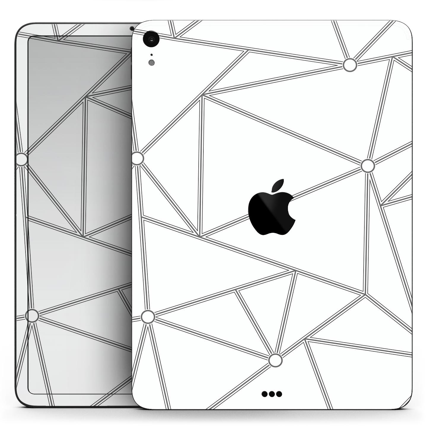 Full body skin decal for Apple iPad Pro 12.9", showcasing premium 3M materials and dual-layer construction.