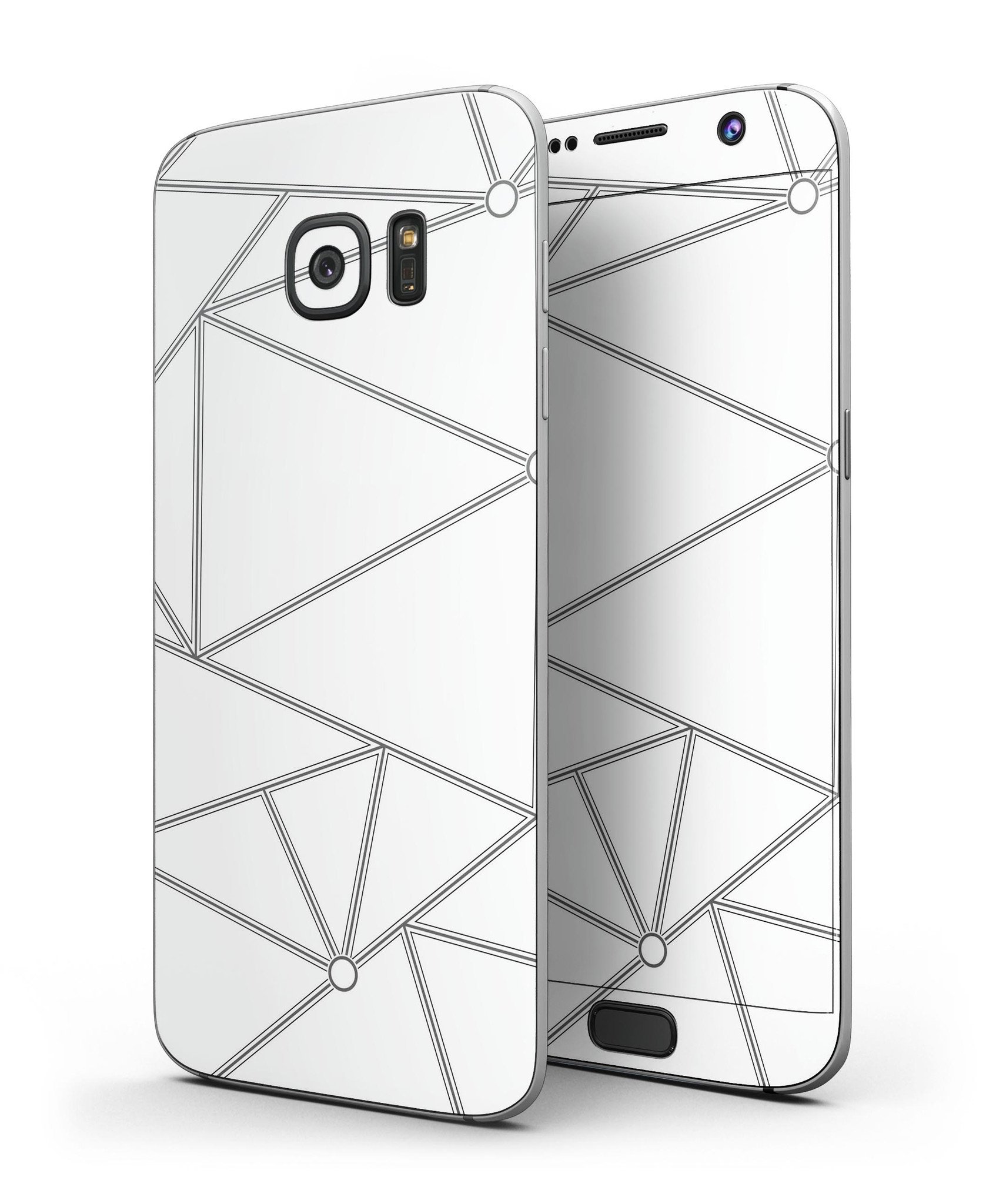 Simple Connect Full Body Skin-Kit for Samsung Galaxy S7 and S7 Edge, showcasing premium vinyl material and stylish design options.