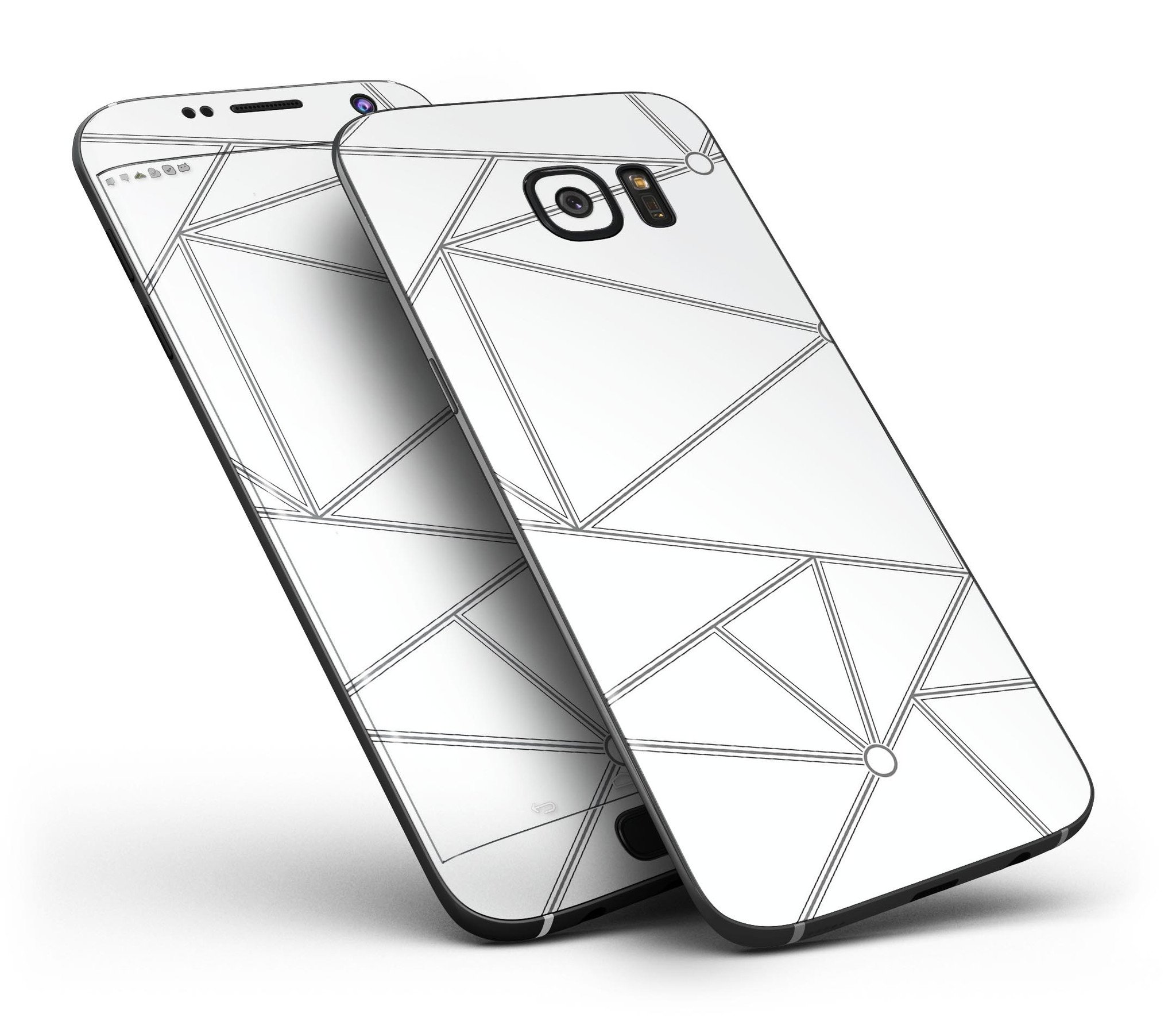 Simple Connect Full Body Skin-Kit for Samsung Galaxy S7 and S7 Edge, showcasing premium vinyl material and stylish design options.