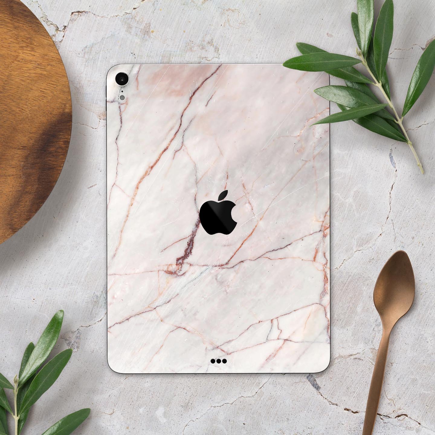 Slate Marble Surface V11 skin decal for Apple iPad Pro, showcasing a stylish marble design with a premium finish.