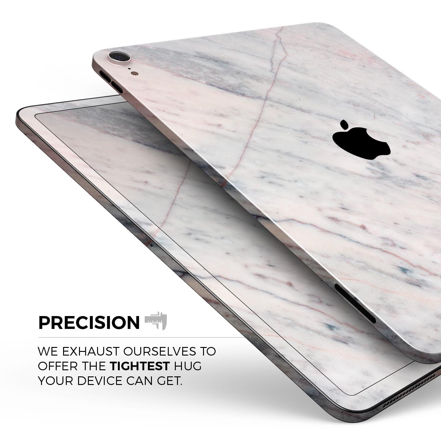 Slate Marble Surface V12 skin decal for Apple iPad Pro, showcasing its elegant marble design and premium finish.