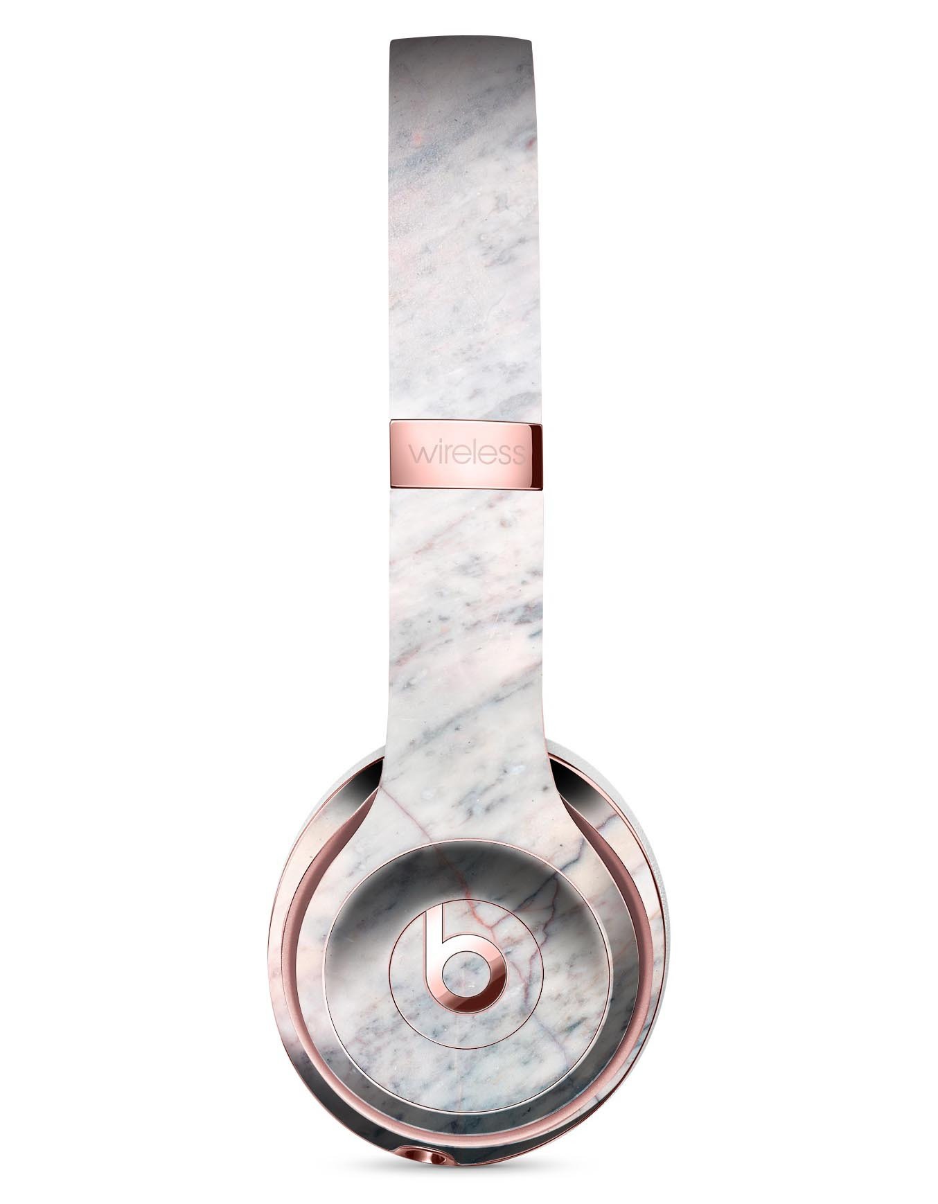 Slate Marble Surface V12 Full-Body Skin Kit for Beats by Dre Solo 3 Wireless Headphones, showcasing a stylish marble design.