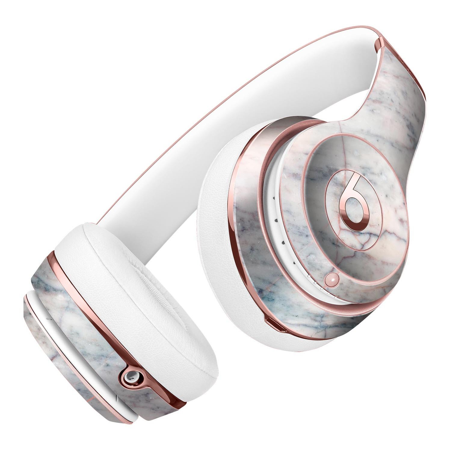 Slate Marble Surface V12 Full-Body Skin Kit for Beats by Dre Solo 3 Wireless Headphones, showcasing a stylish marble design.