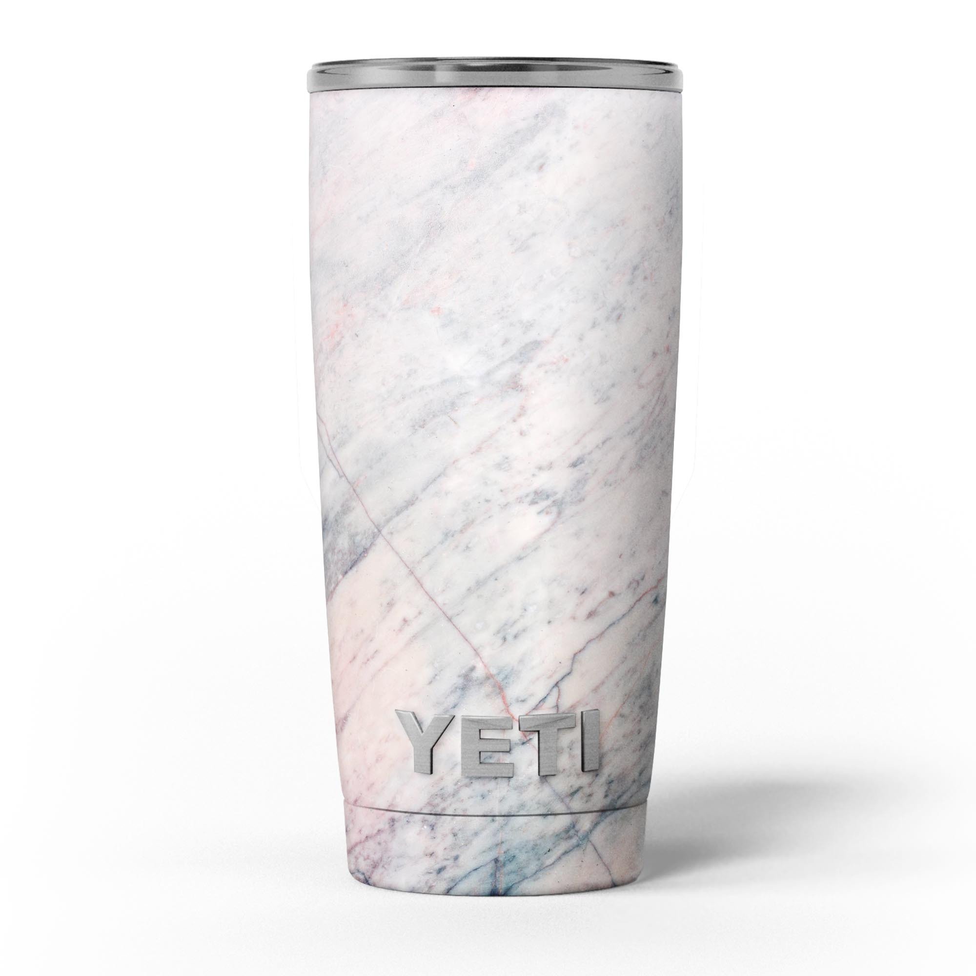 Slate Marble Surface V12 skin decal vinyl wrap kit for Yeti Coolers, showcasing a stylish marble design.