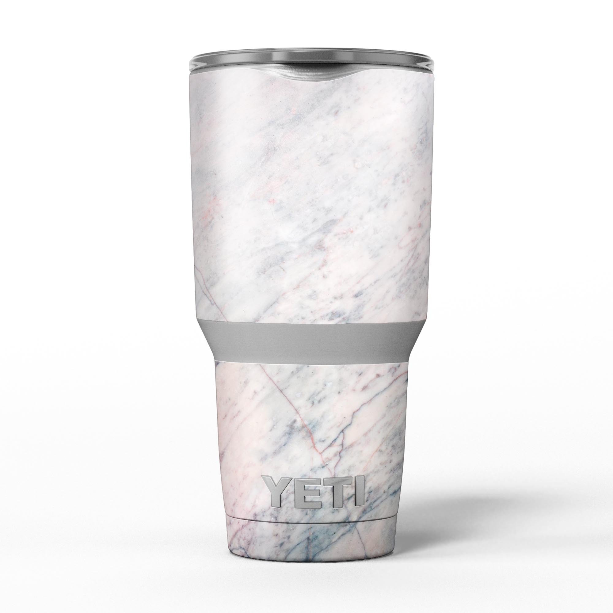 Slate Marble Surface V12 skin decal vinyl wrap kit for Yeti Coolers, showcasing a stylish marble design.