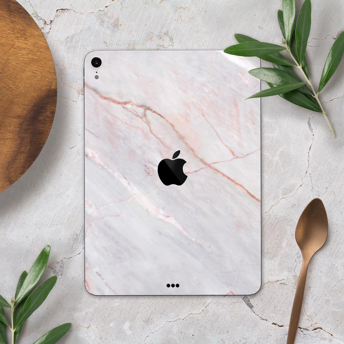 Slate Marble Surface V14 skin decal for Apple iPad Pro, showcasing a stylish marble design with a smooth finish.
