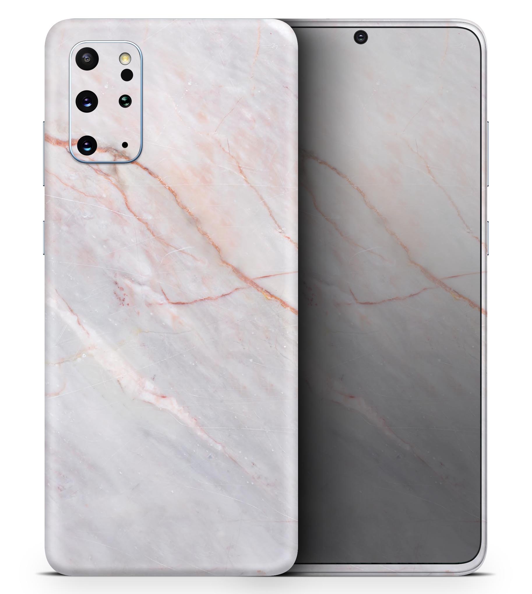 Slate Marble Surface V14 Skin-Kit for Samsung Galaxy S-Series, showcasing a stylish marble design on a sleek device.