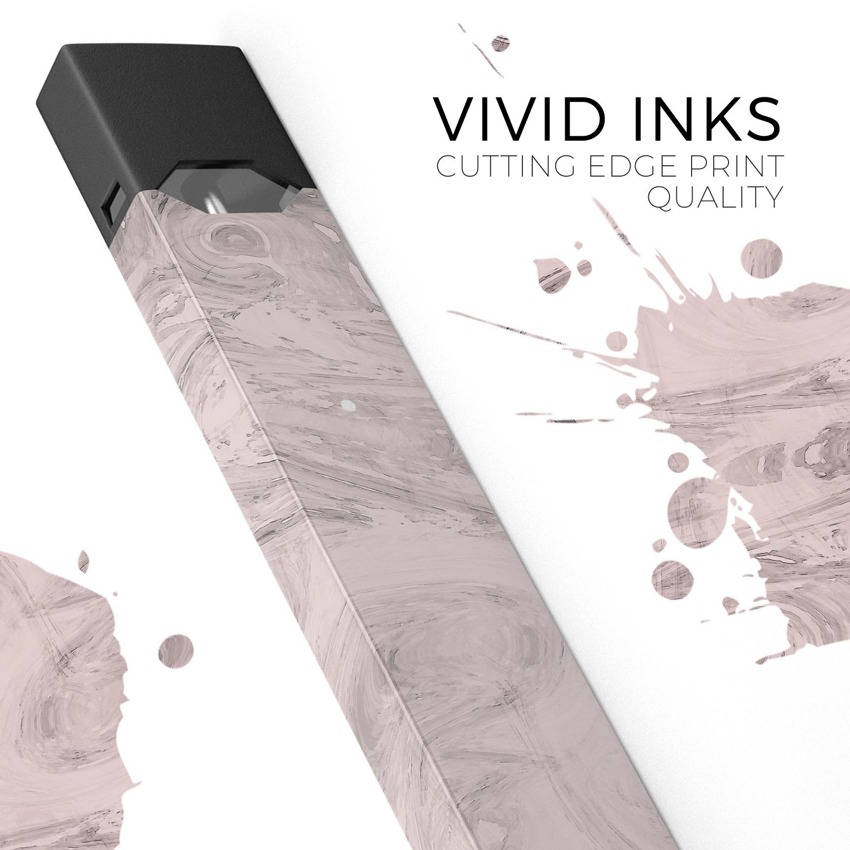 Slate Marble Surface V19 skin-wrap sticker designed for JUUL vaping device, showcasing a stylish marble pattern.