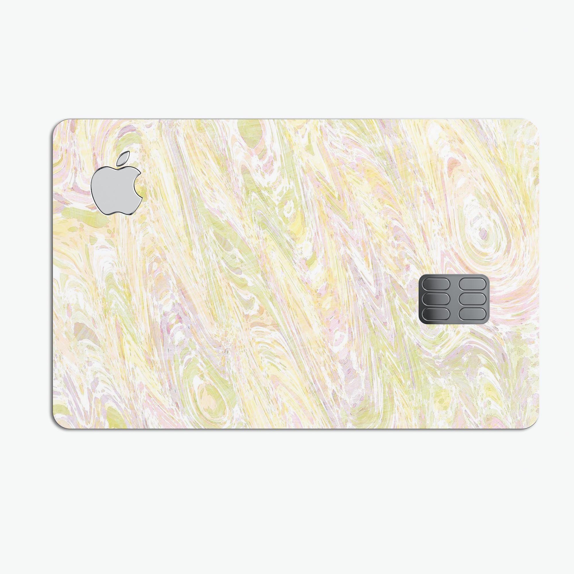 Slate Marble Surface V20 decal skin for Apple Card, showcasing premium vinyl design and protective features.