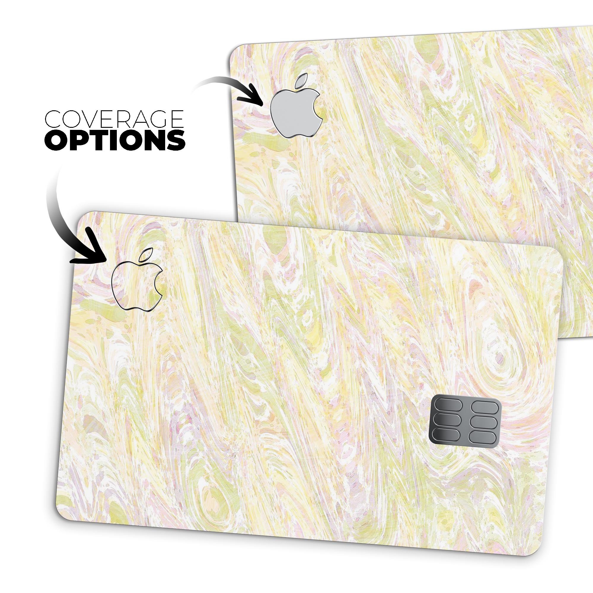 Slate Marble Surface V20 decal skin for Apple Card, showcasing premium vinyl design and protective features.