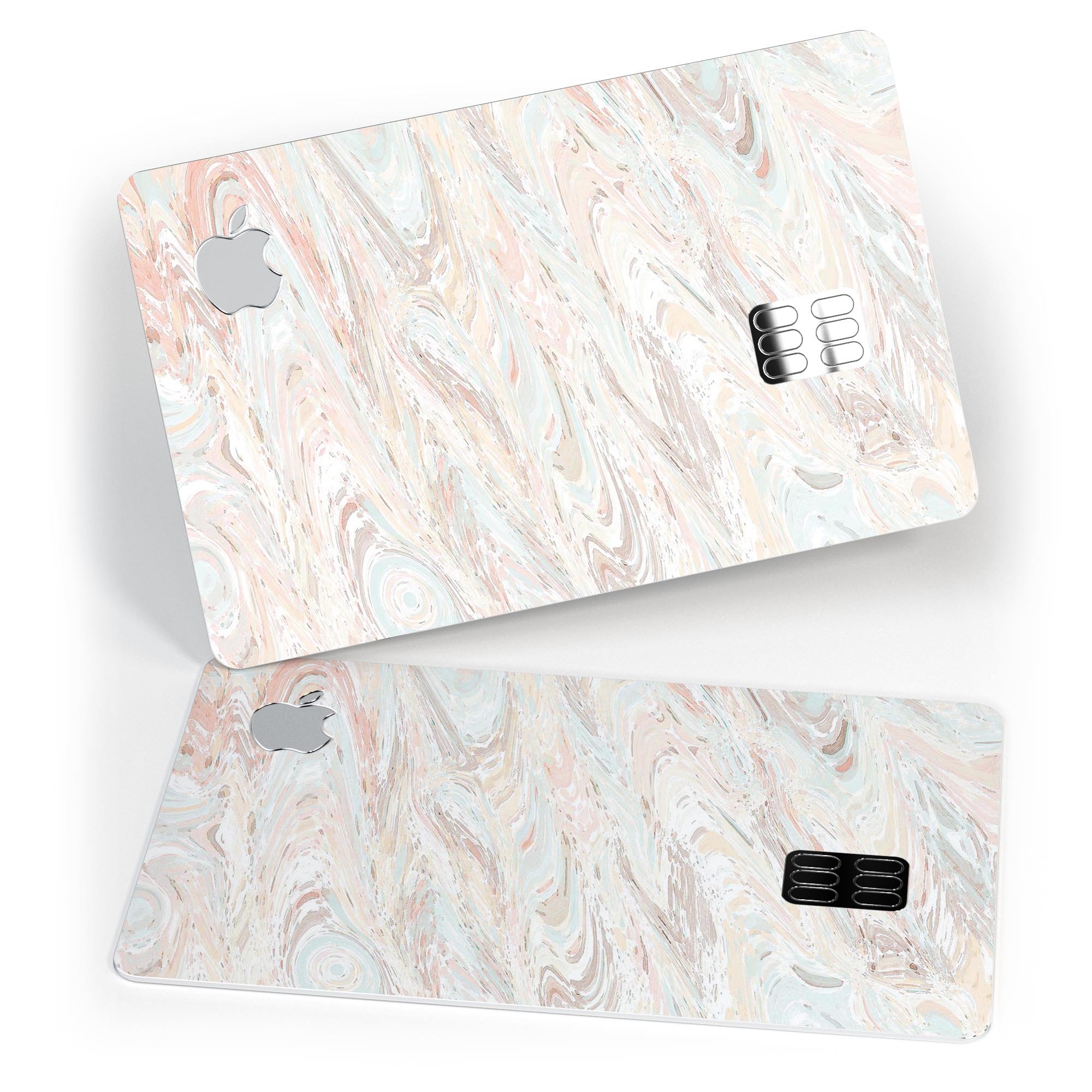 Slate Marble Surface V27 decal skin-kit for Apple Card, showcasing premium vinyl material and stylish marble design.