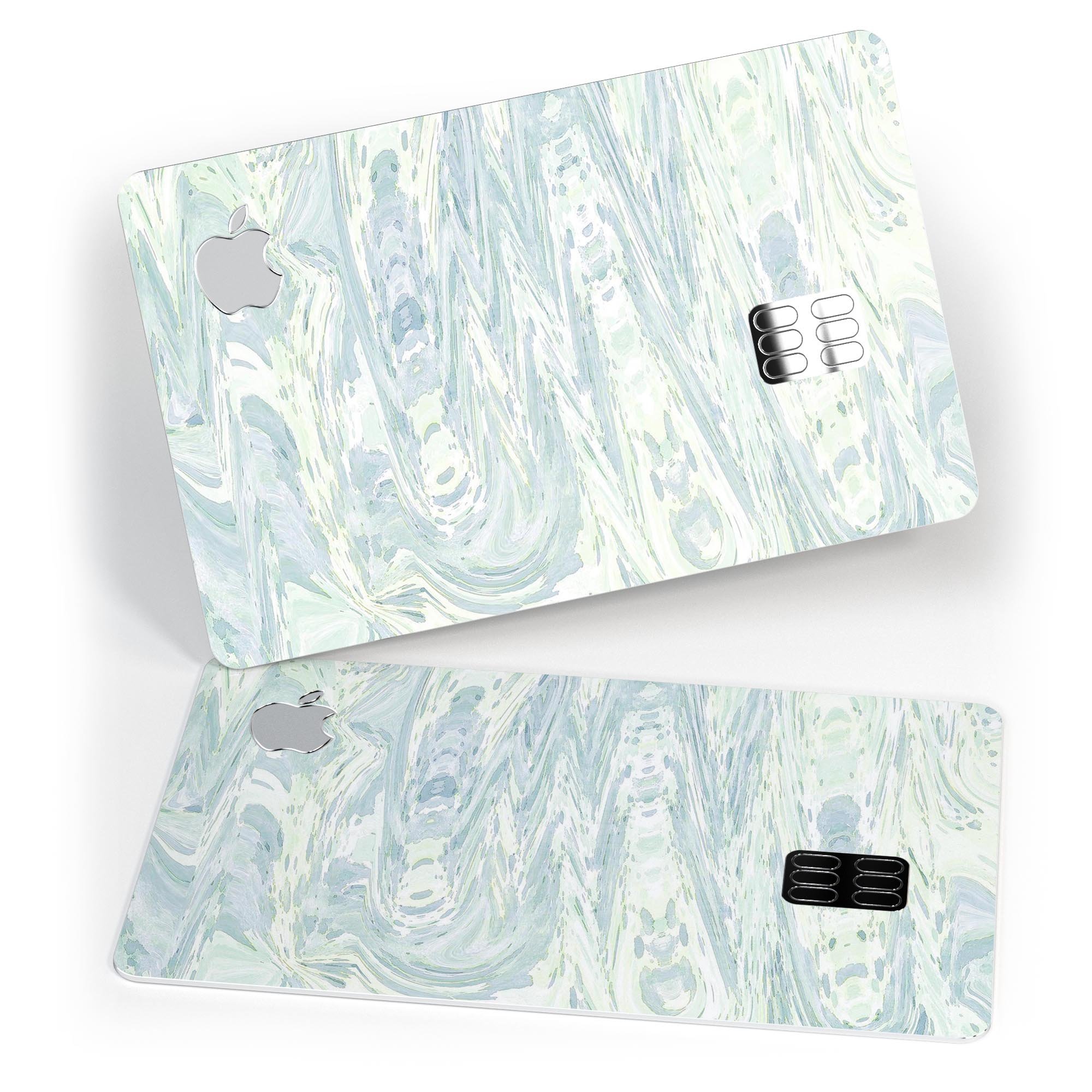 Slate Marble Surface V31 decal skin for Apple Card, showcasing premium vinyl material and stylish marble design.