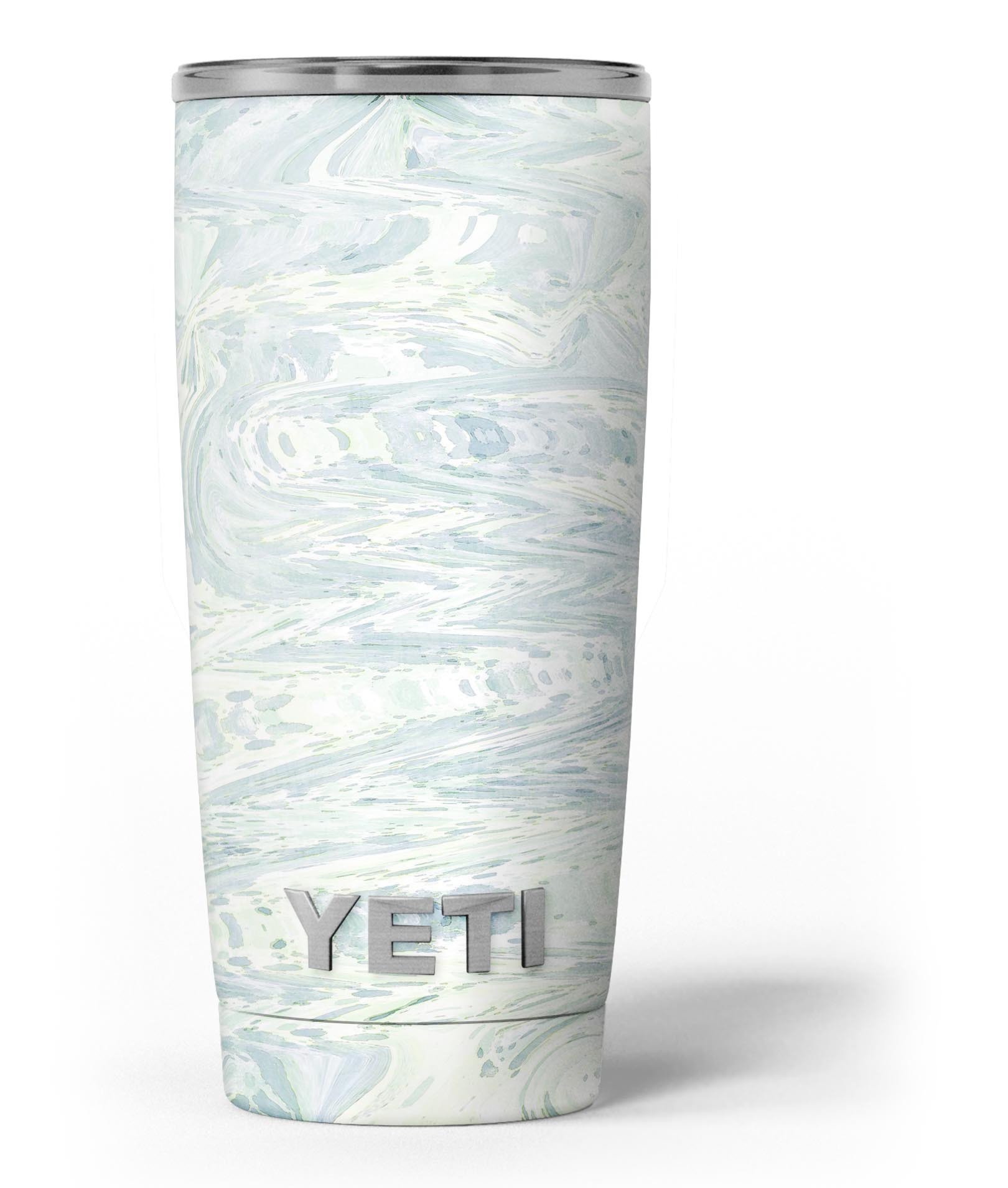Slate Marble Surface V31 skin decal vinyl wrap kit for Yeti Cooler, showcasing a stylish marble design.