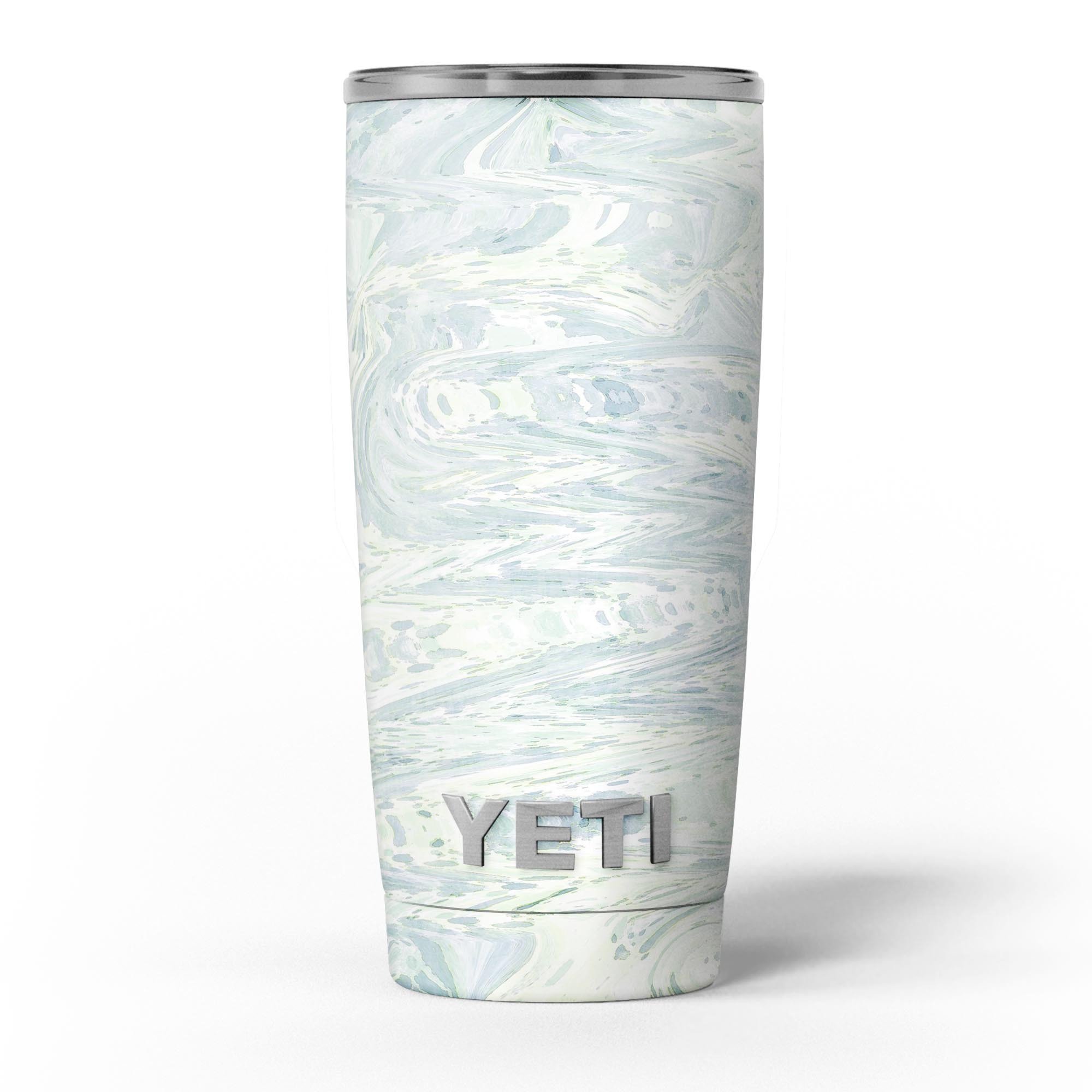 Slate Marble Surface V31 skin decal vinyl wrap kit for Yeti Cooler, showcasing a stylish marble design.