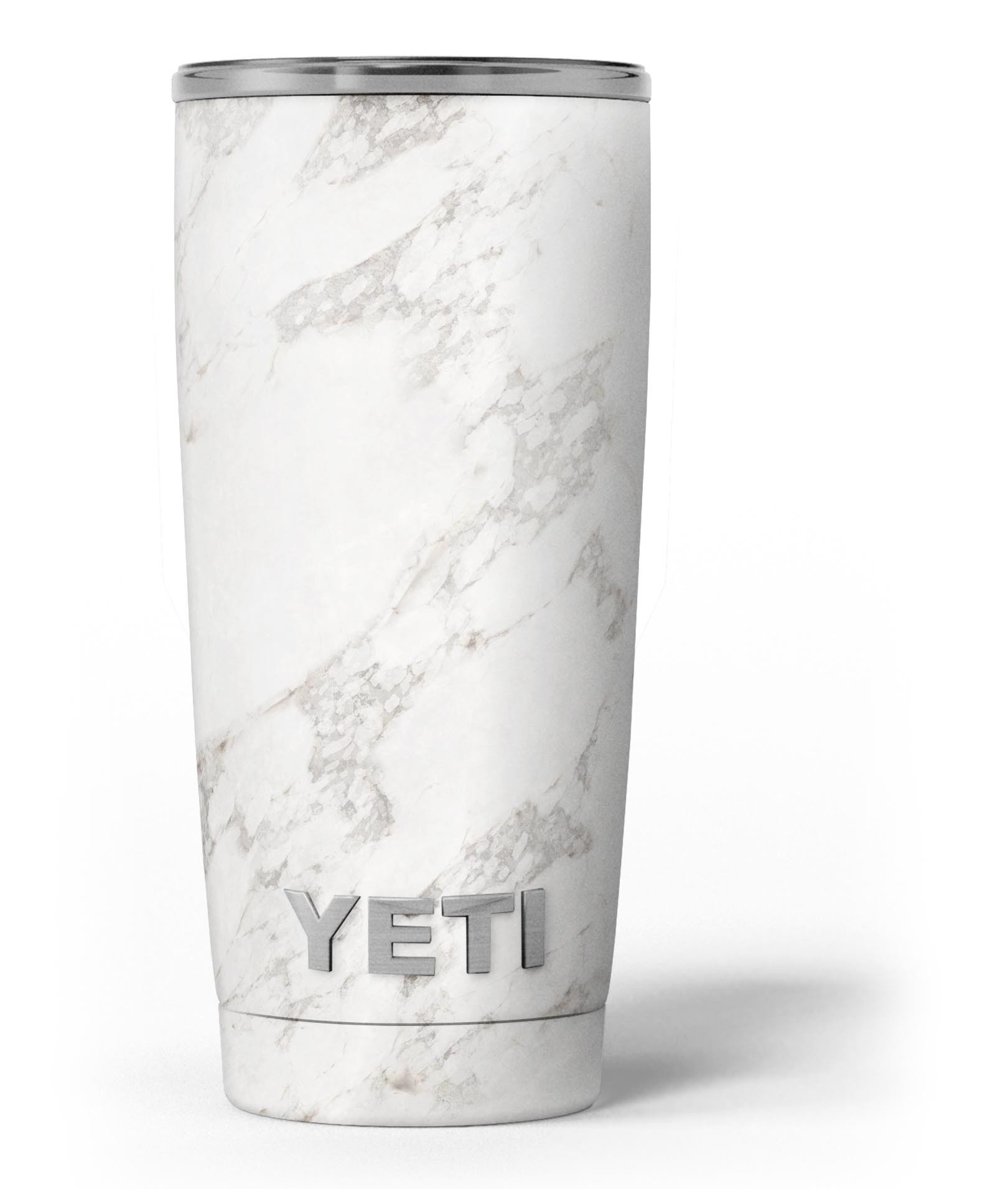 Slate Marble Surface V4 Skin Decal Vinyl Wrap Kit for Yeti Coolers, showcasing a stylish marble design.