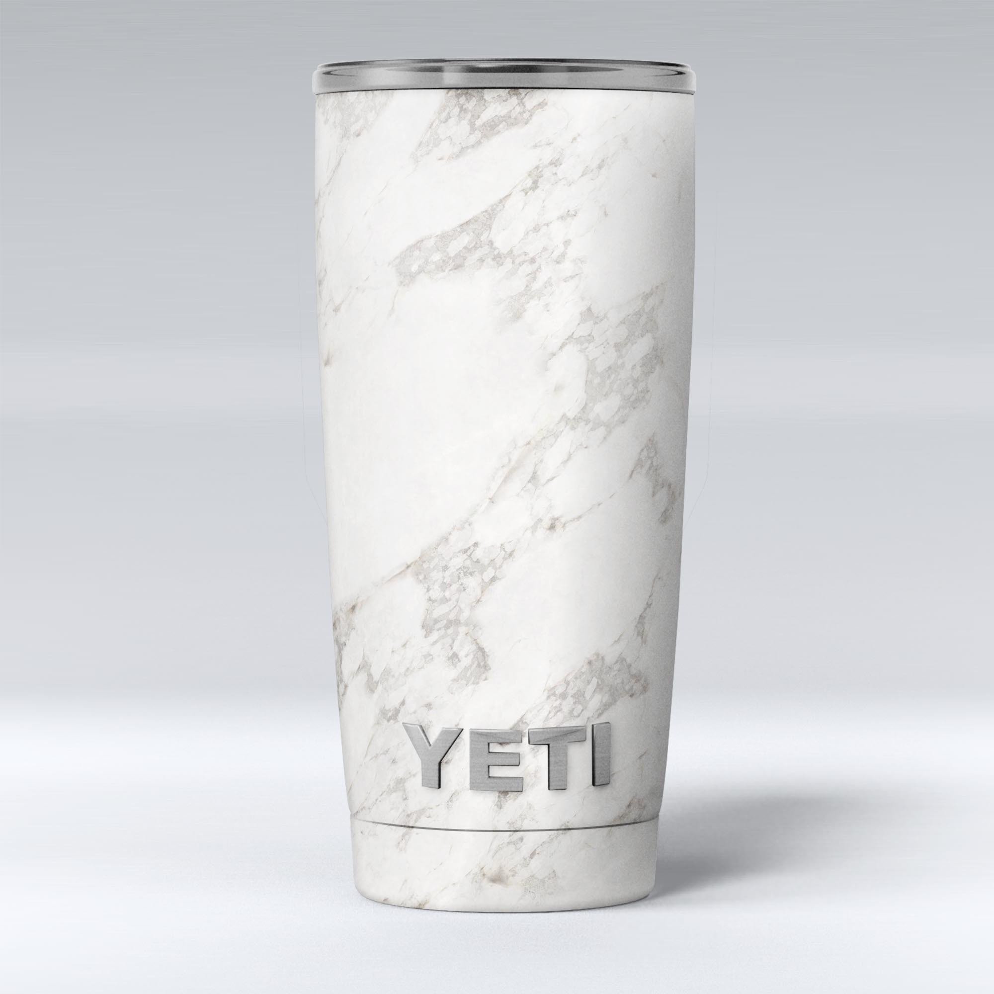 Slate Marble Surface V4 Skin Decal Vinyl Wrap Kit for Yeti Coolers, showcasing a stylish marble design.