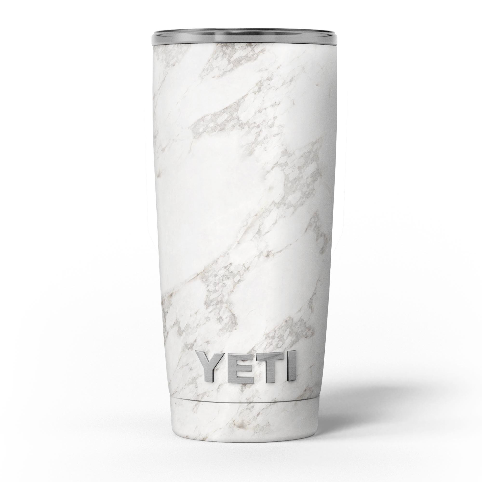 Slate Marble Surface V4 Skin Decal Vinyl Wrap Kit for Yeti Coolers, showcasing a stylish marble design.