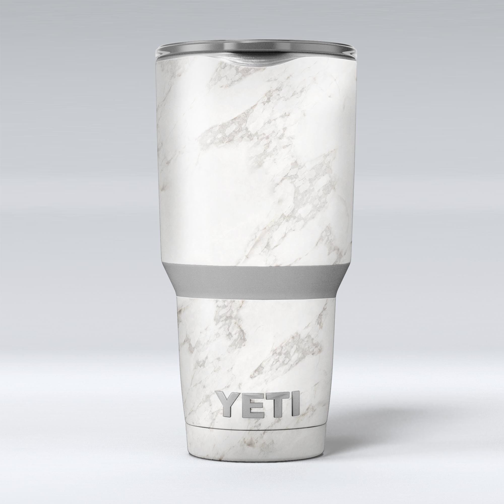 Slate Marble Surface V4 Skin Decal Vinyl Wrap Kit for Yeti Coolers, showcasing a stylish marble design.