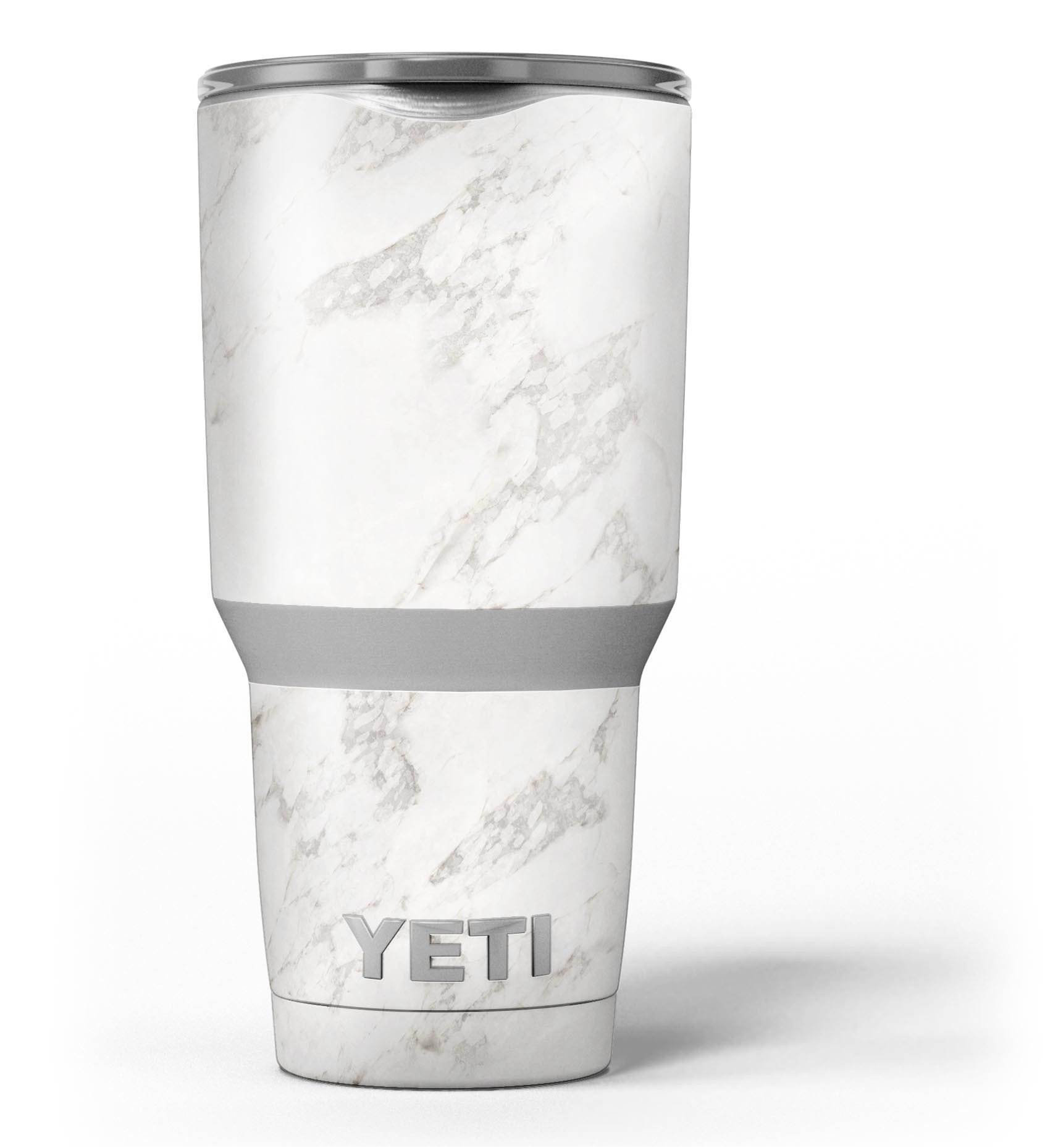 Slate Marble Surface V4 Skin Decal Vinyl Wrap Kit for Yeti Coolers, showcasing a stylish marble design.