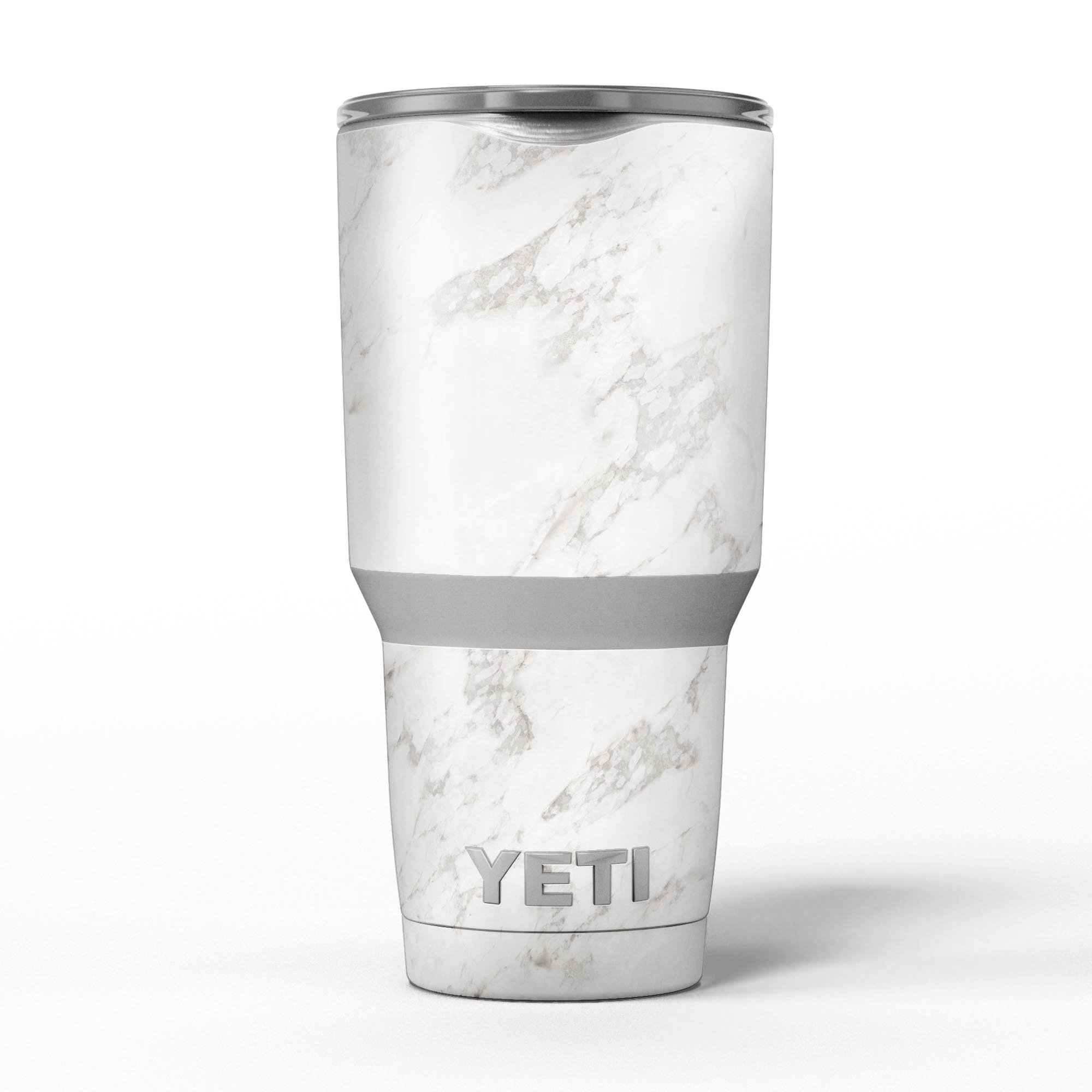 Slate Marble Surface V4 Skin Decal Vinyl Wrap Kit for Yeti Coolers, showcasing a stylish marble design.