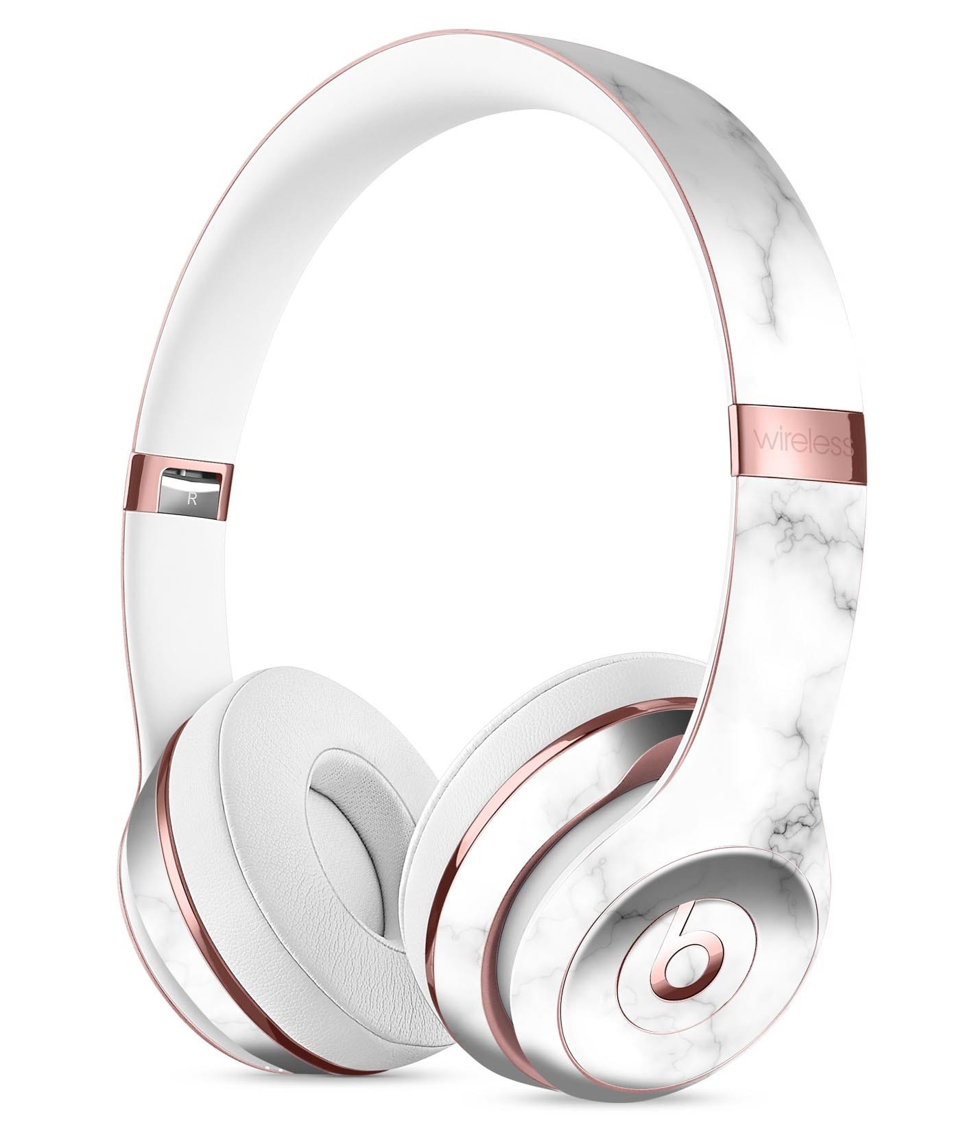 Slate Marble Surface V55 Full-Body Skin Kit for Beats by Dre Solo 3 Wireless Headphones, showcasing a stylish marble design.