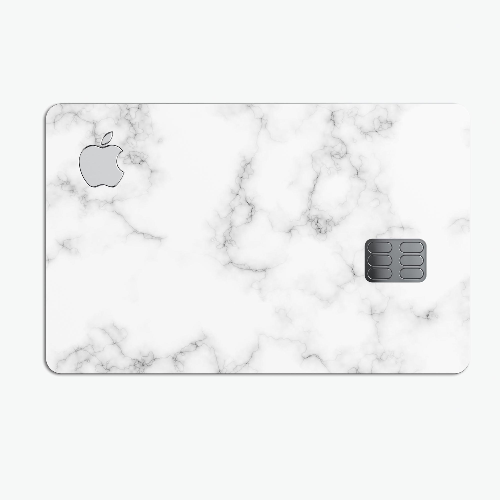 Slate Marble Surface V55 decal skin for Apple Card, showcasing premium vinyl material and stylish marble design.
