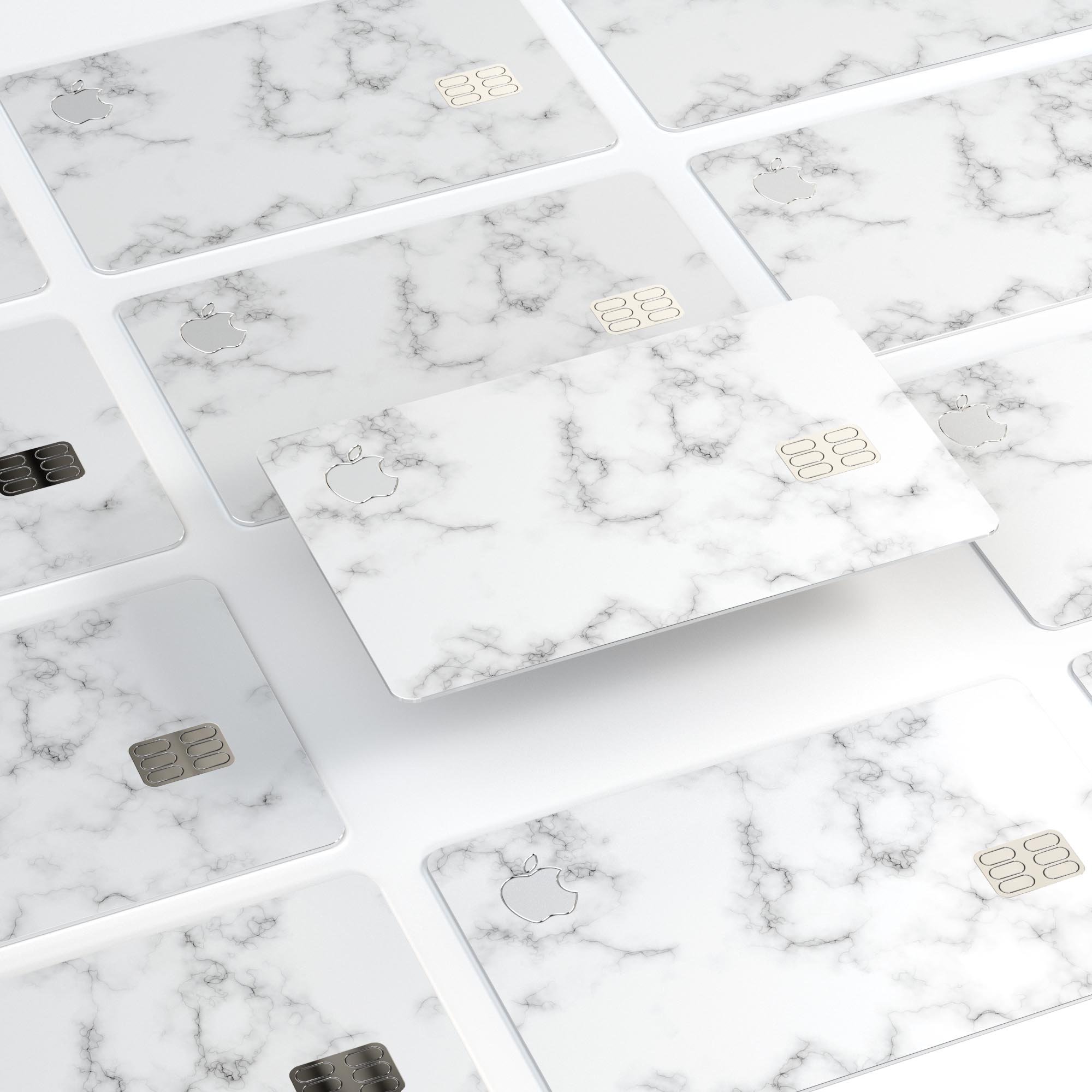Slate Marble Surface V55 decal skin for Apple Card, showcasing premium vinyl material and stylish marble design.