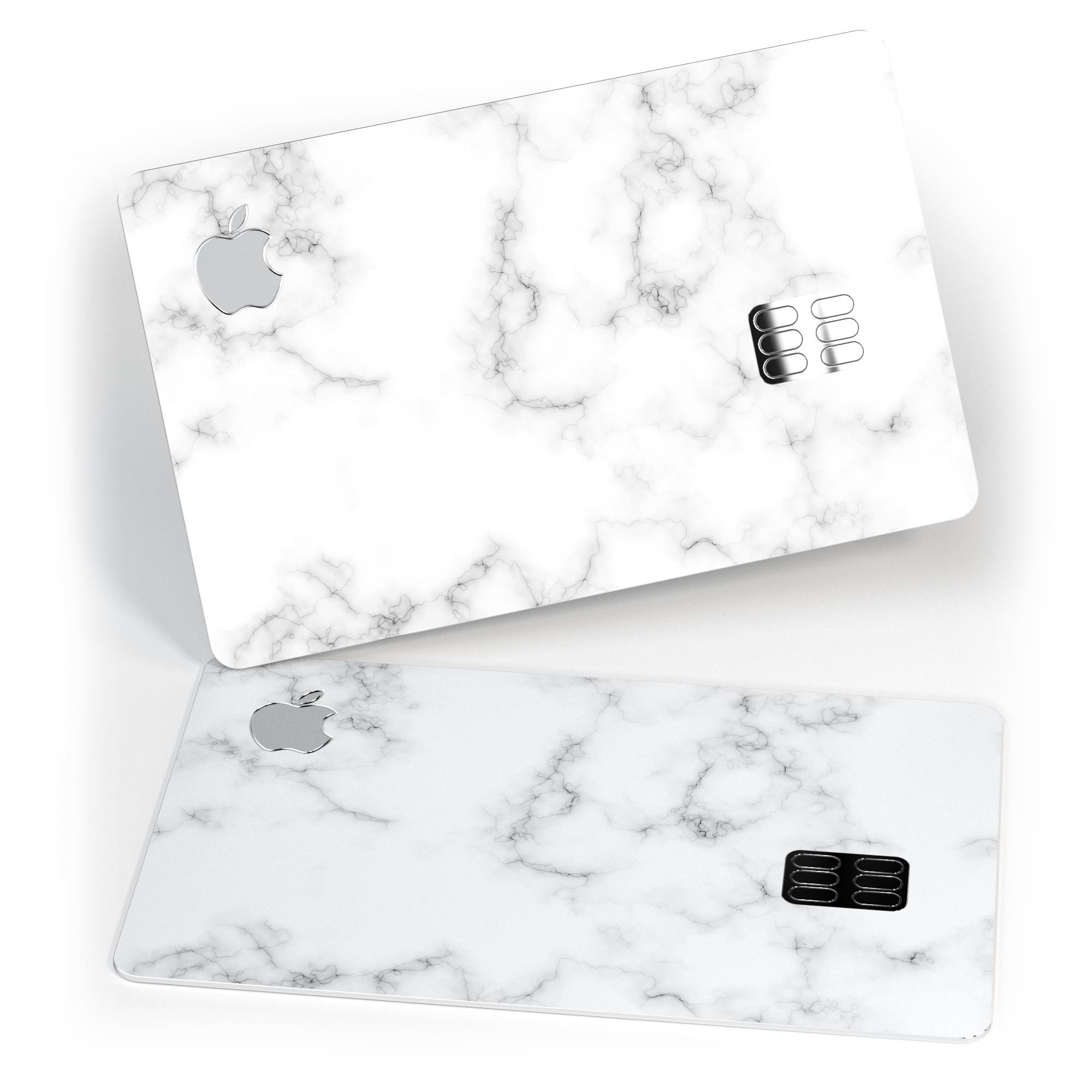 Slate Marble Surface V55 decal skin for Apple Card, showcasing premium vinyl material and stylish marble design.
