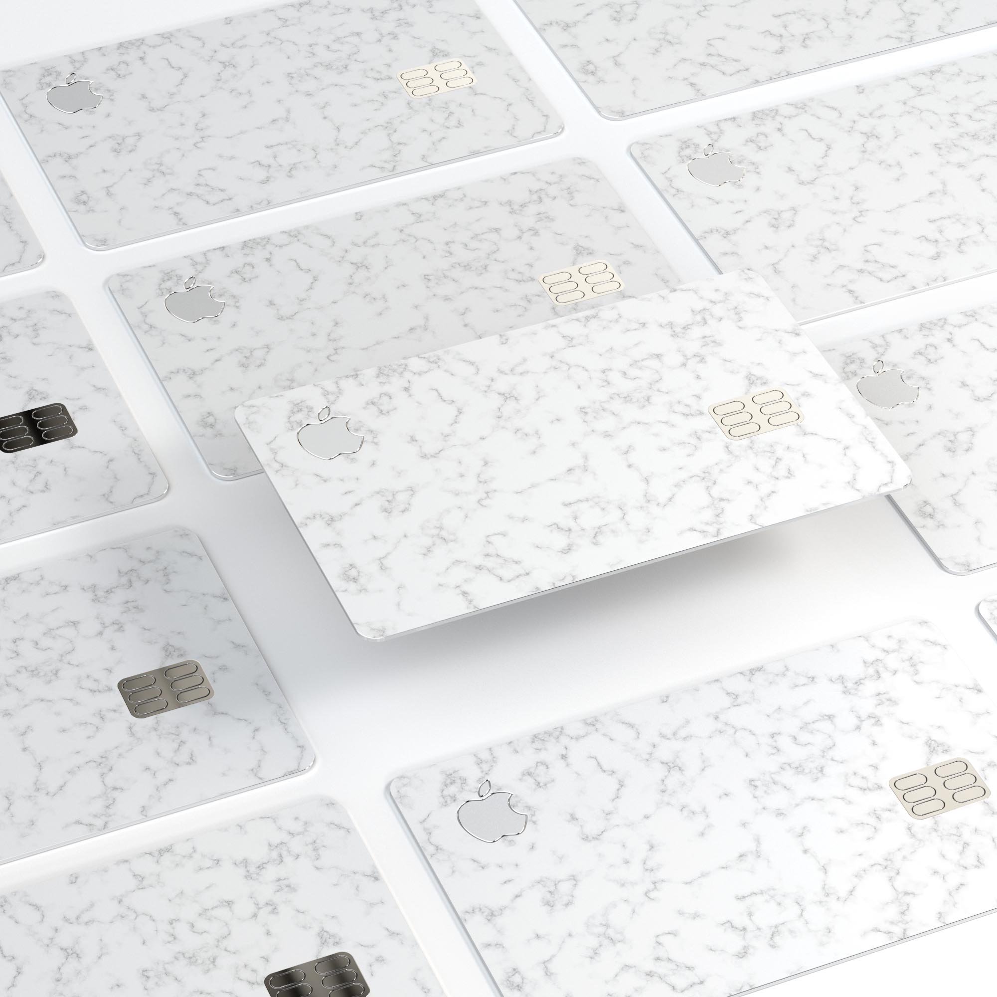Slate Marble Surface V50 decal skin kit for Apple Card, showcasing premium vinyl material and stylish design.