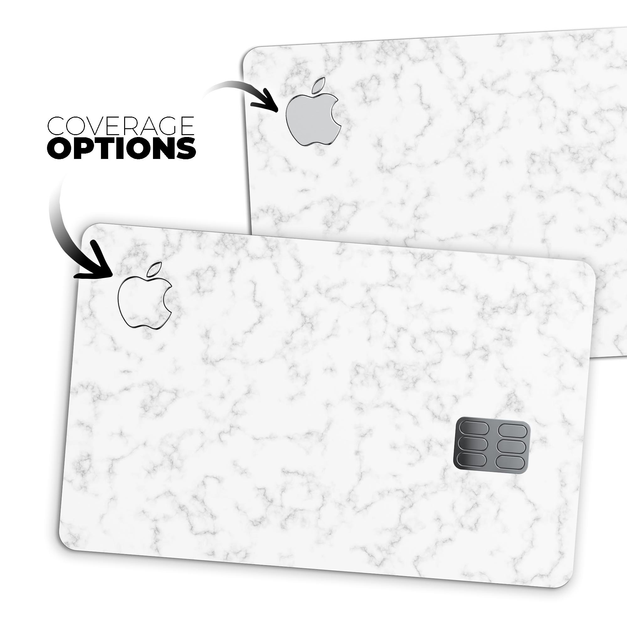 Slate Marble Surface V50 decal skin kit for Apple Card, showcasing premium vinyl material and stylish design.