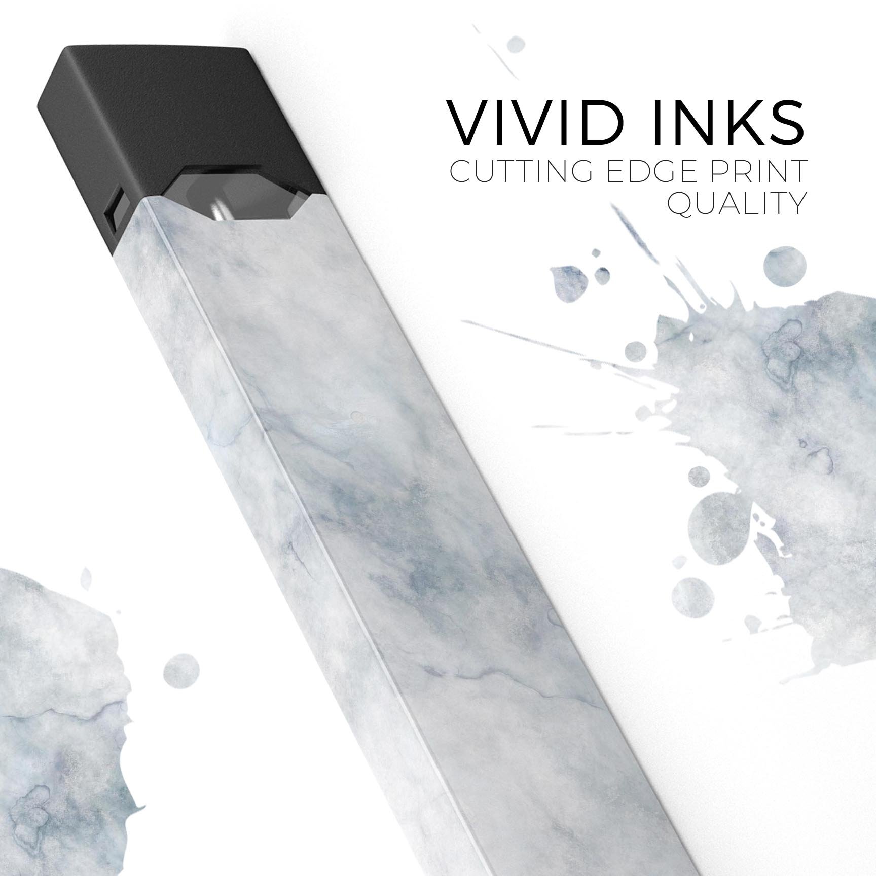Slate Marble Surface V6 decal skin wrap for JUUL device, showcasing a stylish marble design with a protective layer.