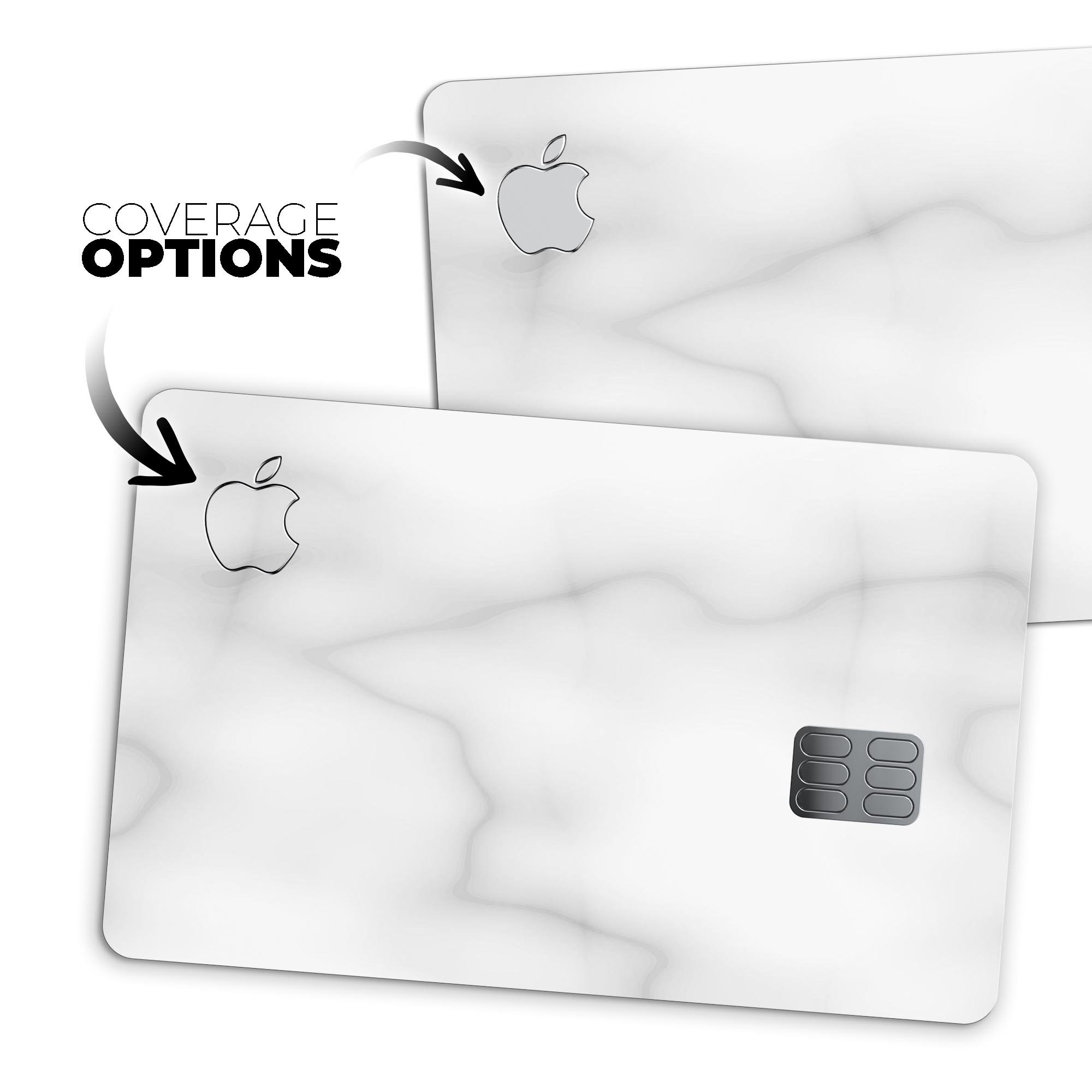 Slate Marble Surface V60 decal skin for Apple Card, showcasing premium vinyl design and protective features.