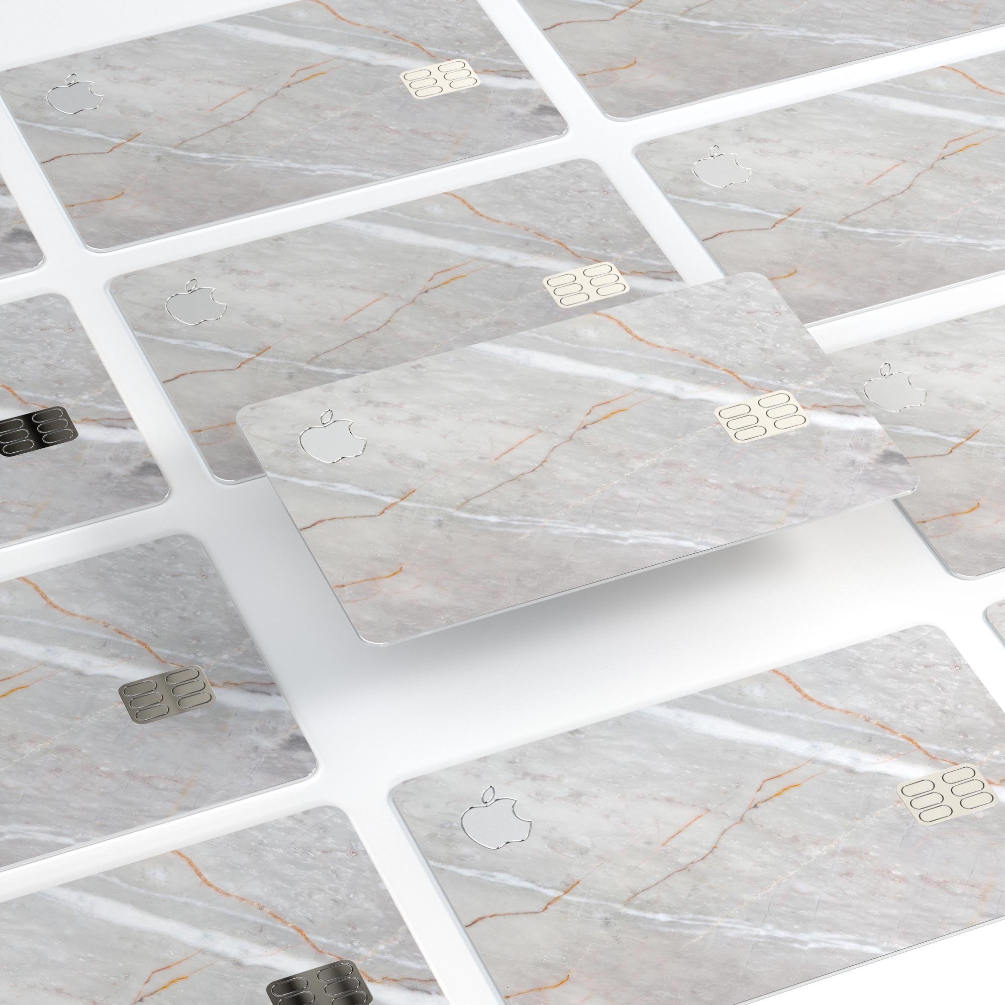 Slate Marble Surface V8 decal skin for Apple Card, showcasing premium vinyl design with marble pattern.