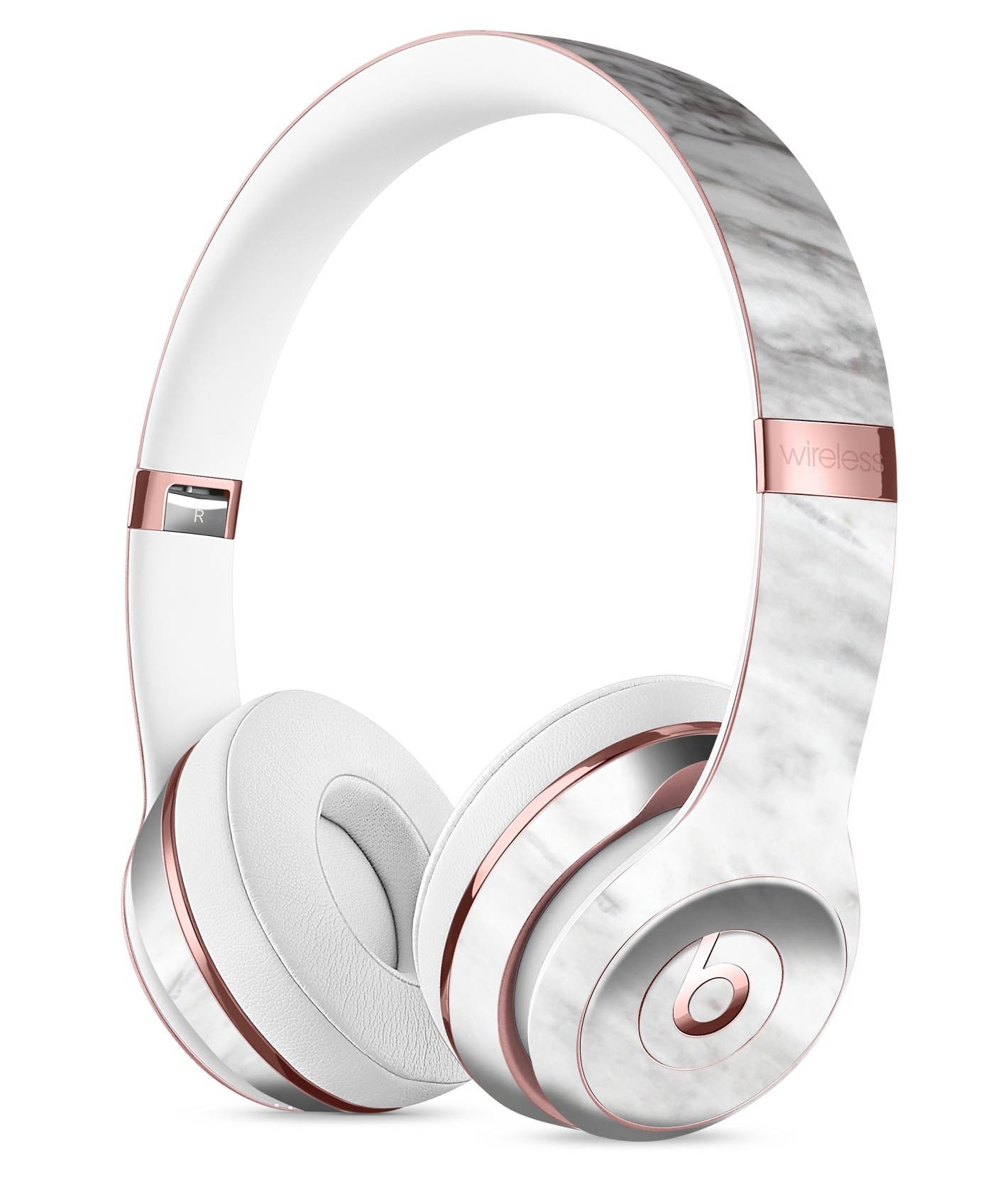 Slate Marble Surface V9 Full-Body Skin Kit for Beats by Dre Solo 3, showcasing a stylish marble design that fits perfectly on headphones.